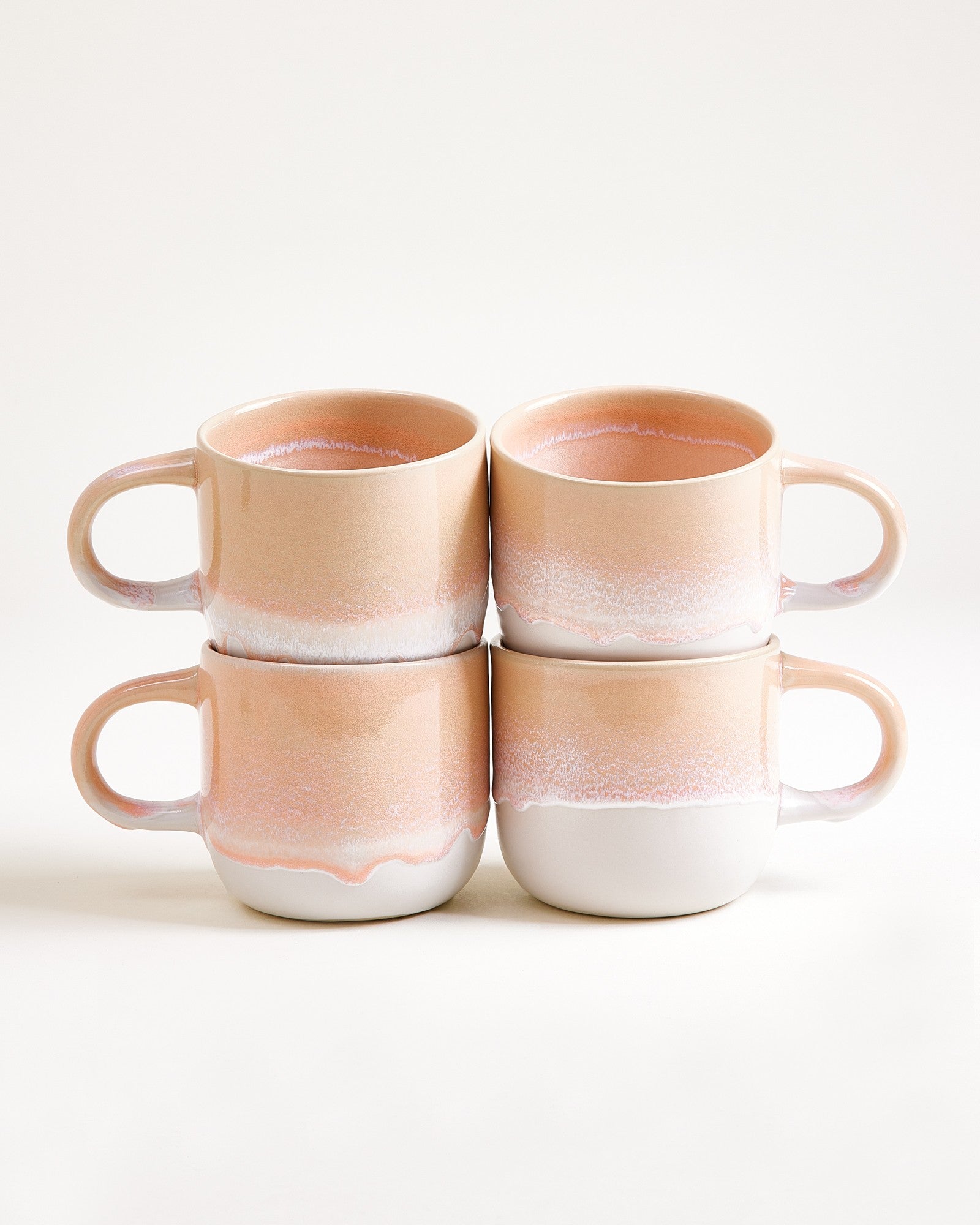 Coimbra Tasse groß apricot 4er-Set