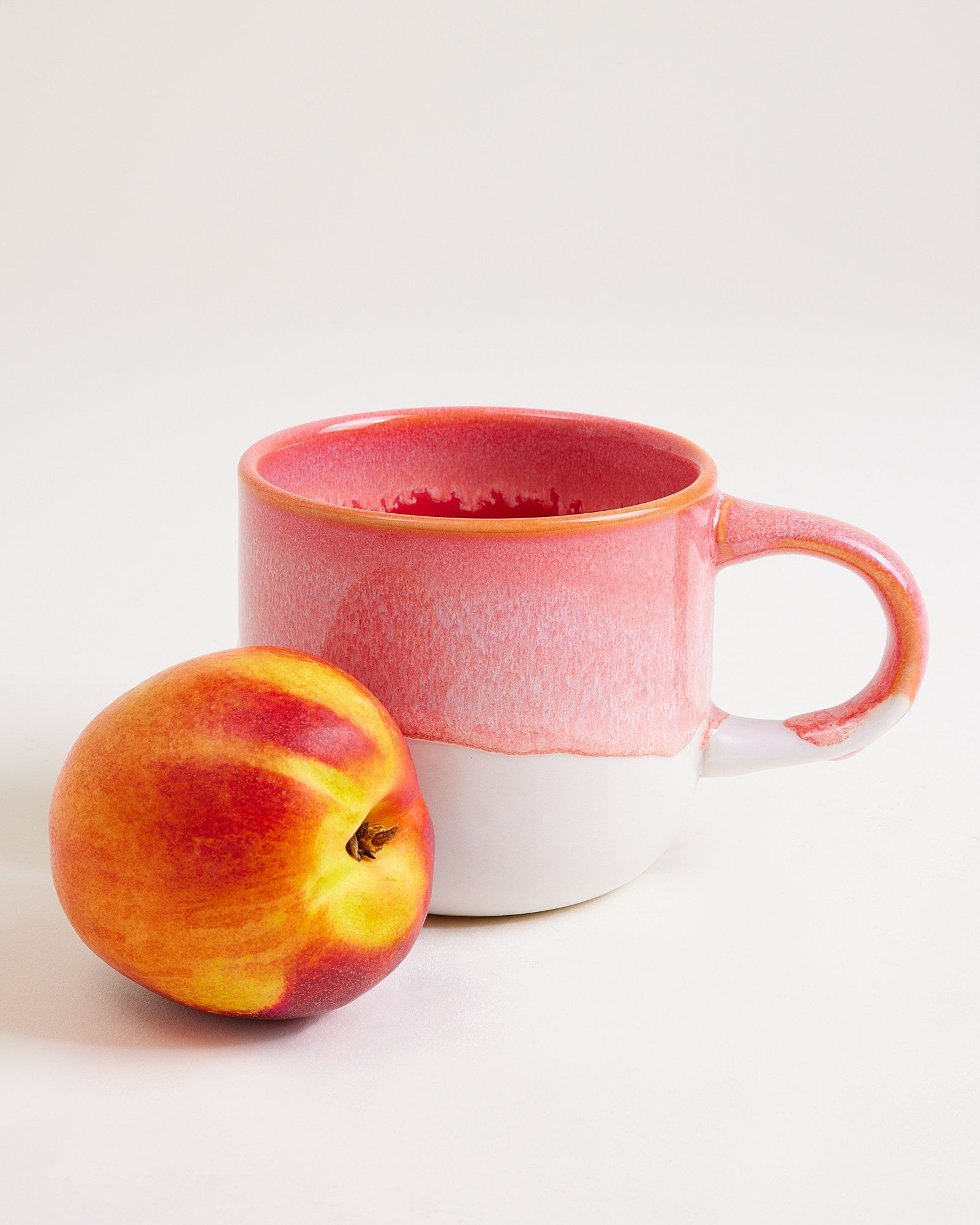 Coimbra - Set of 6 large mugs pink cream