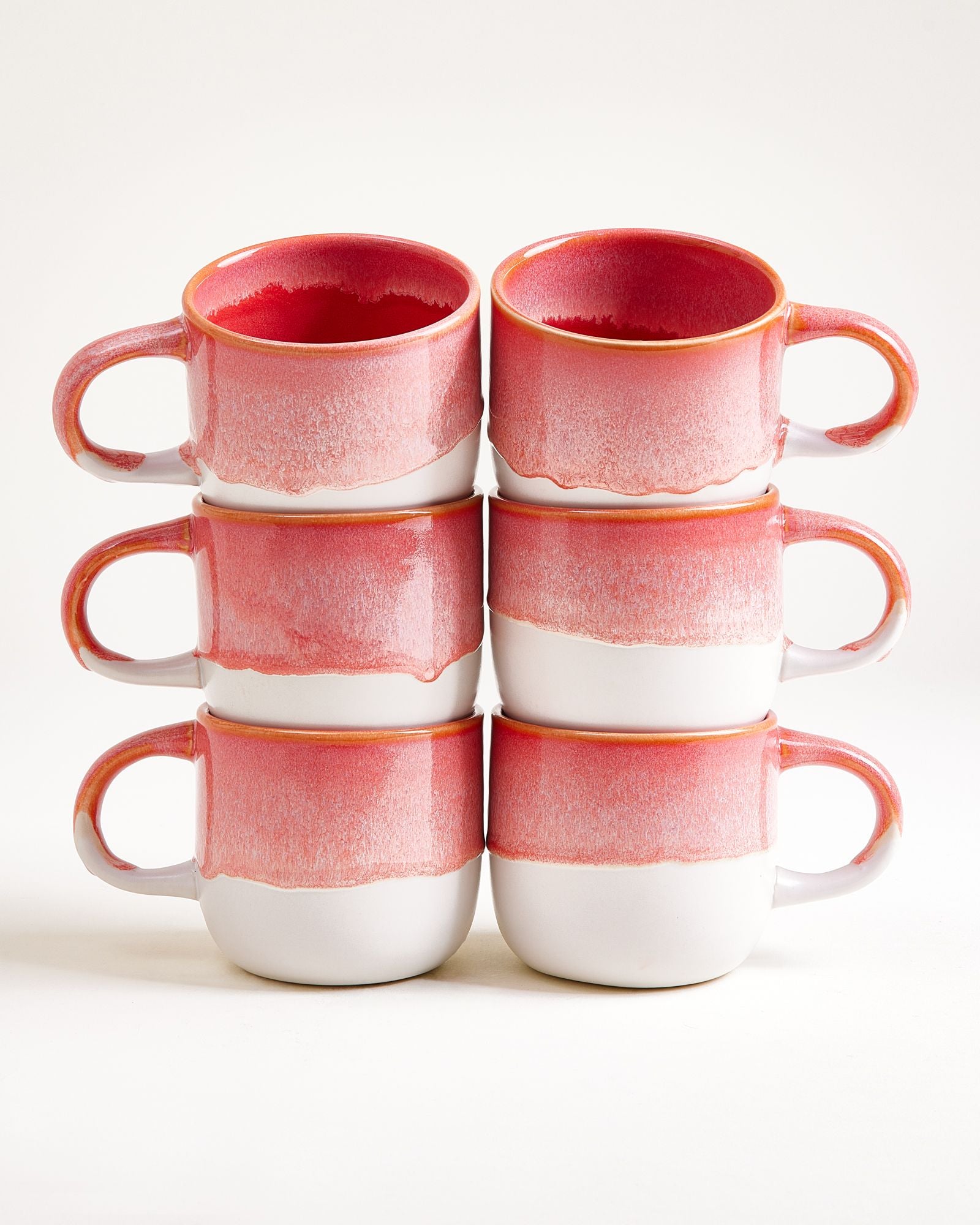 Coimbra - Set da 6 tazze grandi rosa crema