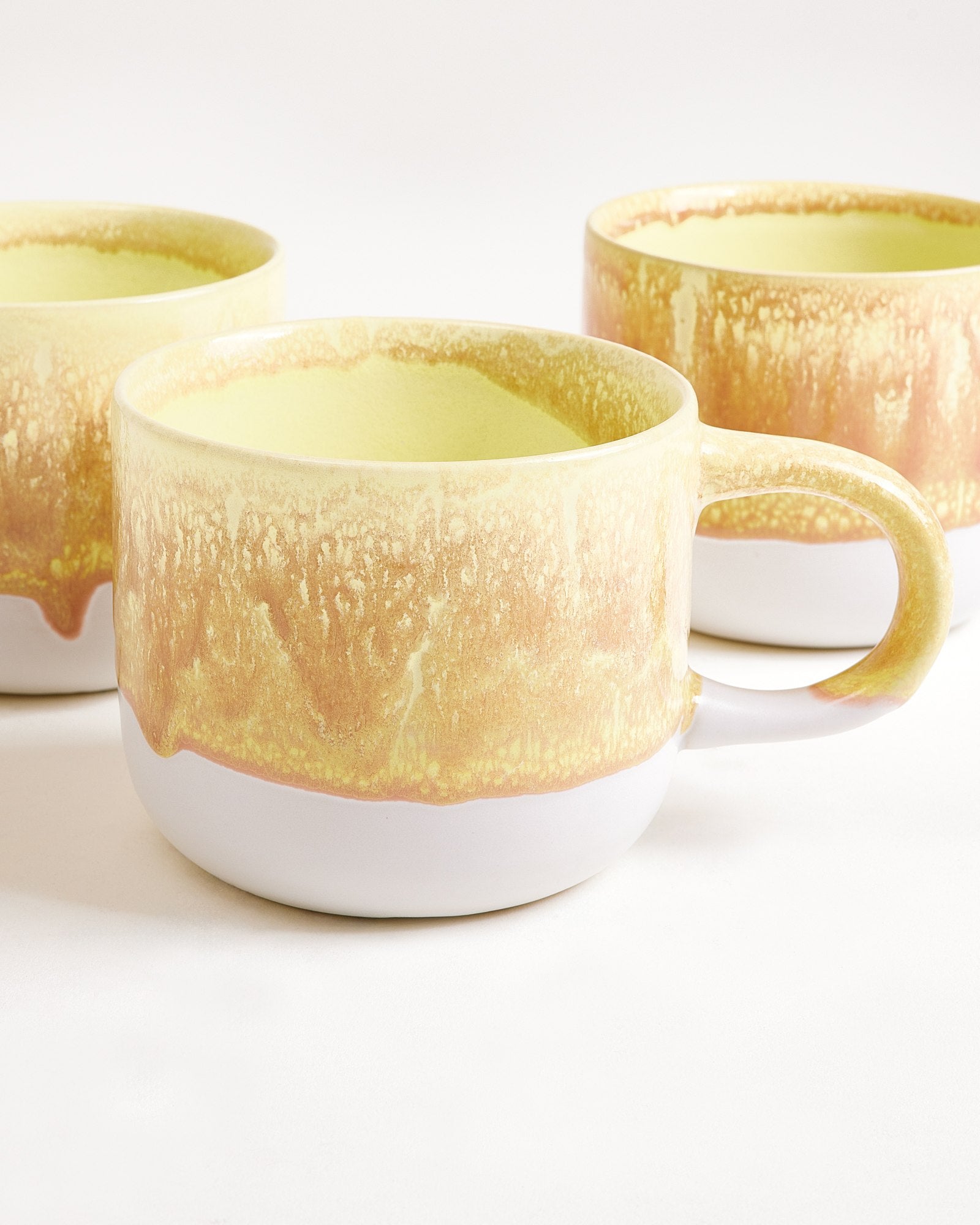 Coimbra - Set of 4 teamugs yellow