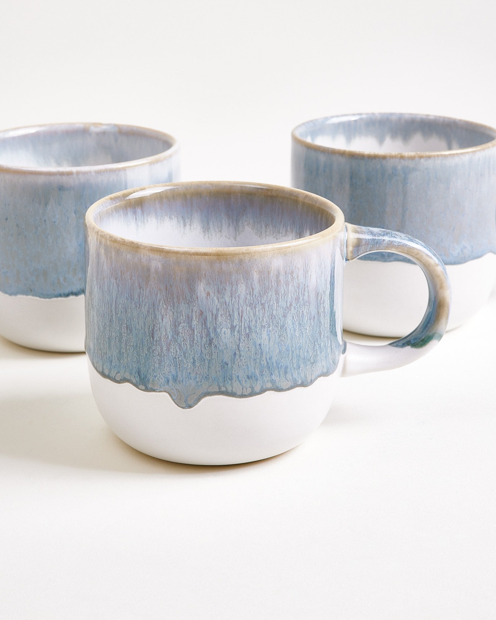 Coimbra set van 4 koppen groot grijsblauw