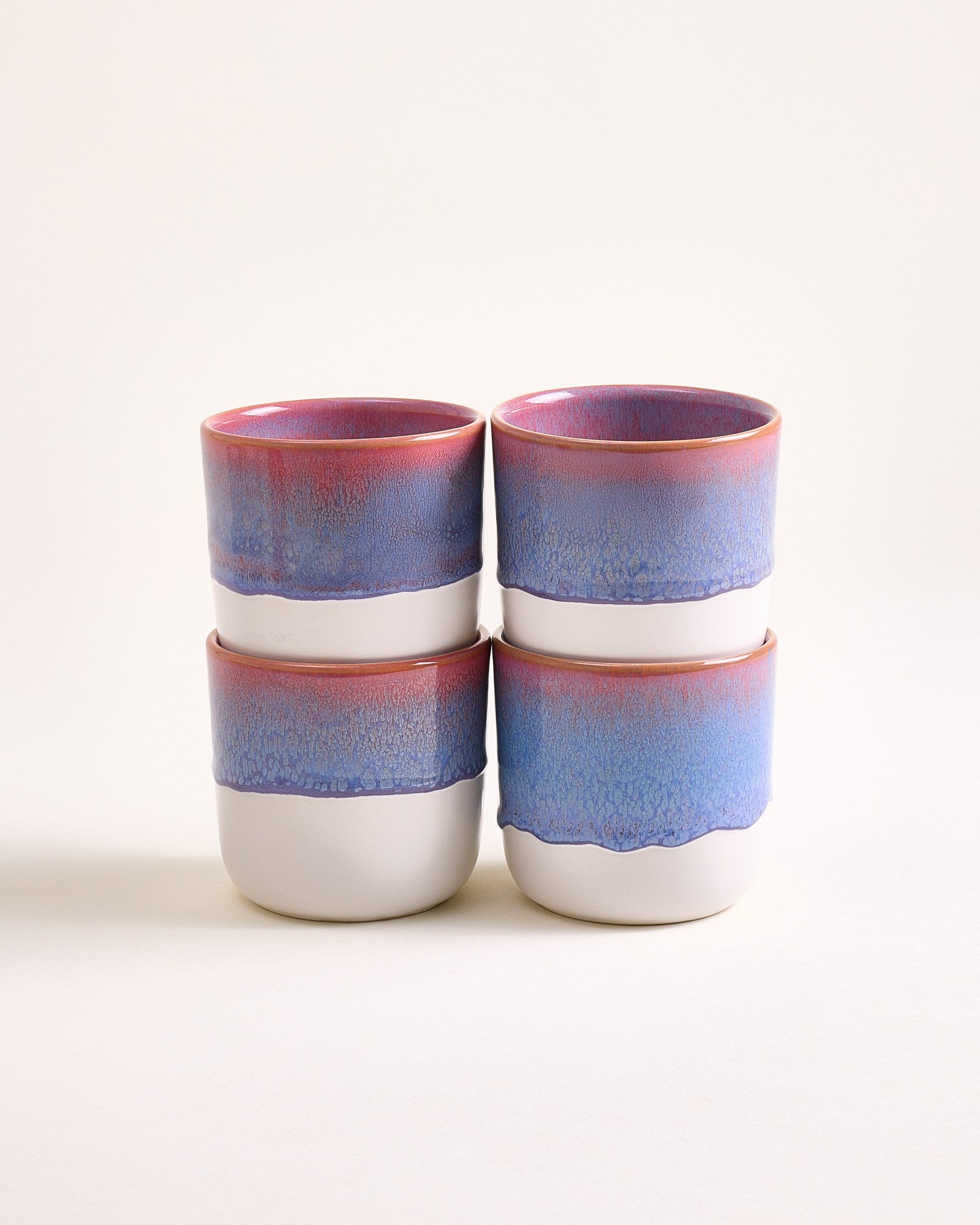 Coimbra - Set of 4 large Cups lilac pink