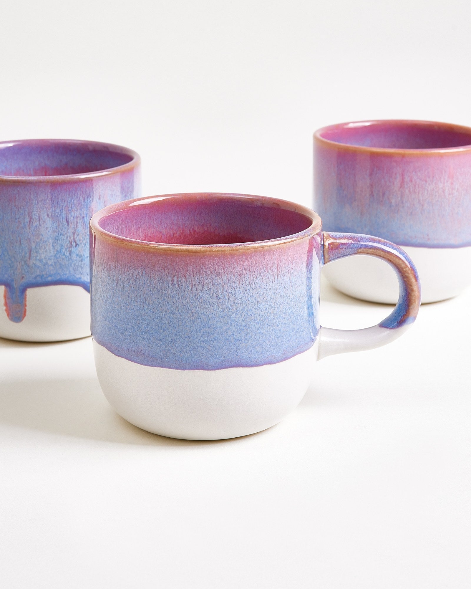 Coimbra - Set da 6 tazze grandi lilla rosa