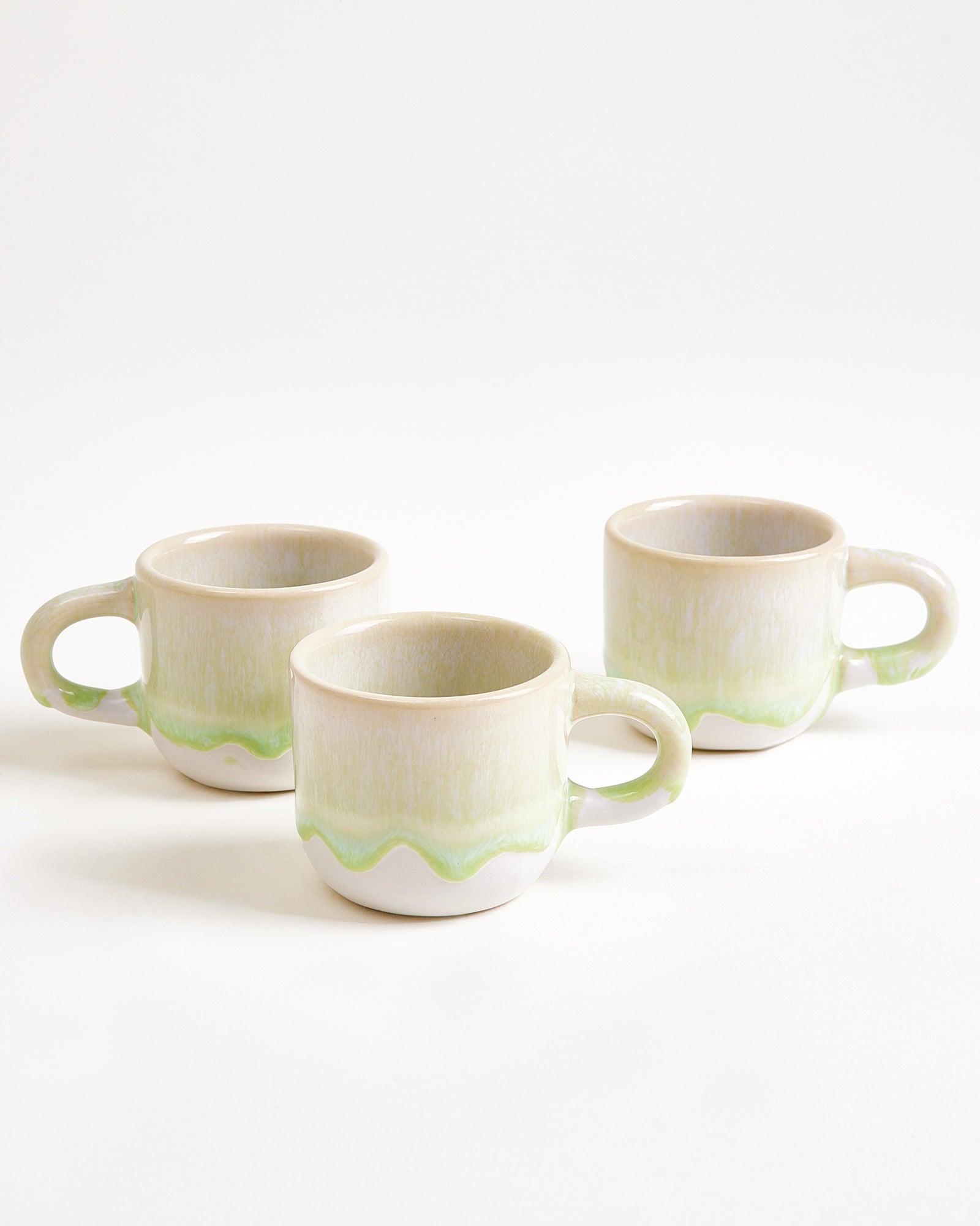 Coimbra - Set of 6 espresso mugs pastel green