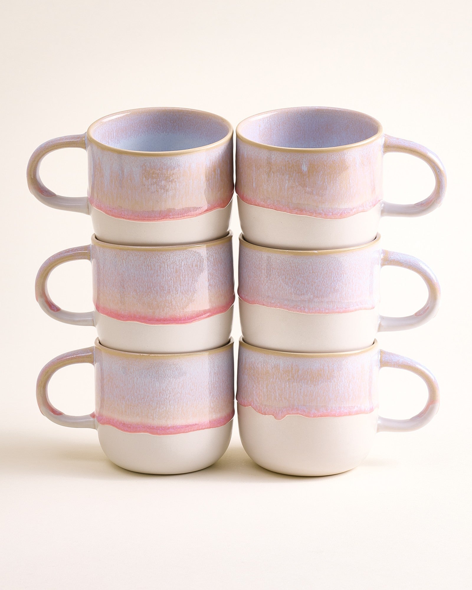 Coimbra - Large mug rosé Set of 6