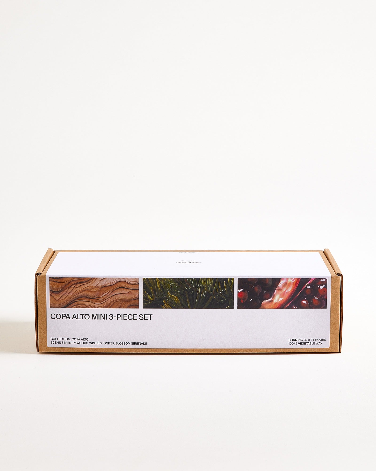 Copa Alto Duftkerze klein 3er-Set mix