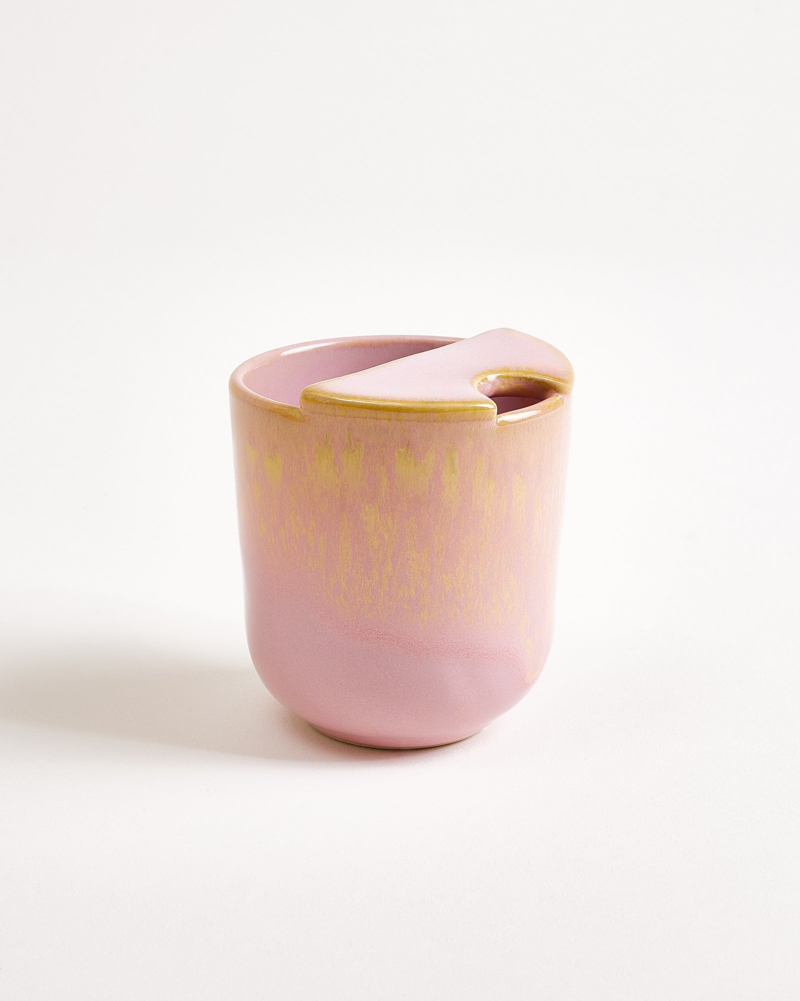 To-Go Becher klein gelb rosé