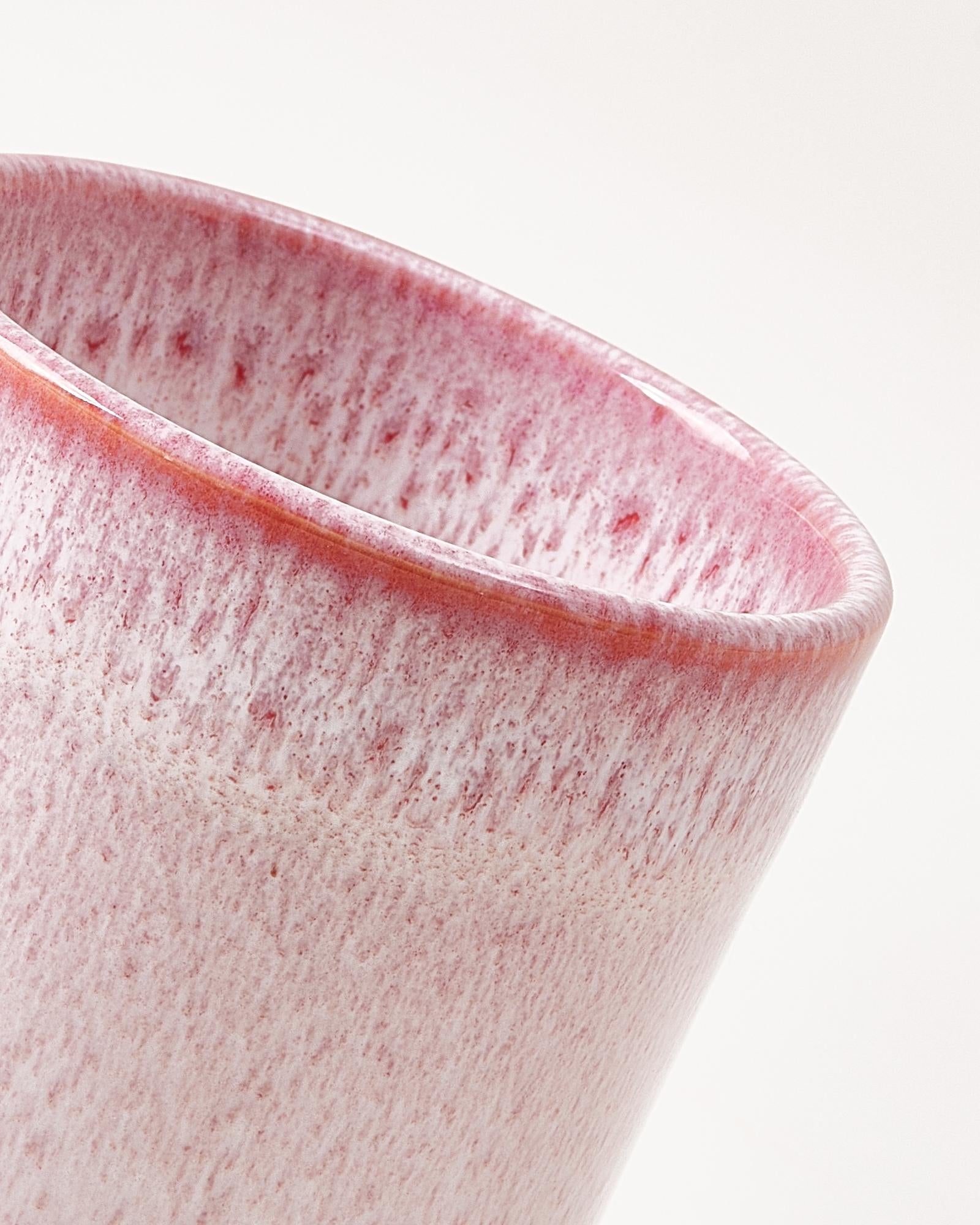 Copa Alto - Set of 2 small cups pink white