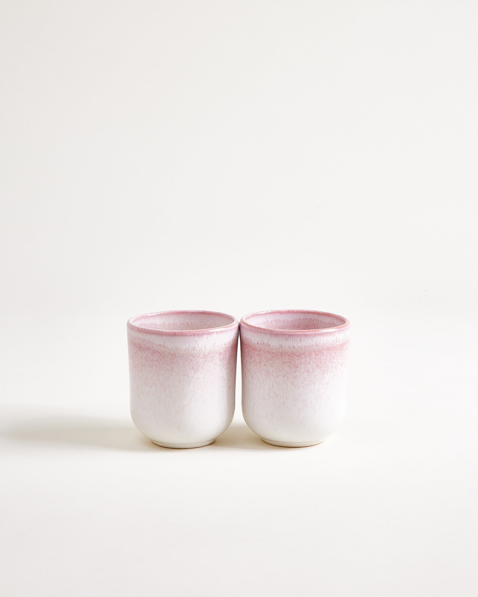 Copa Alto - Set of 2 small cups pink white