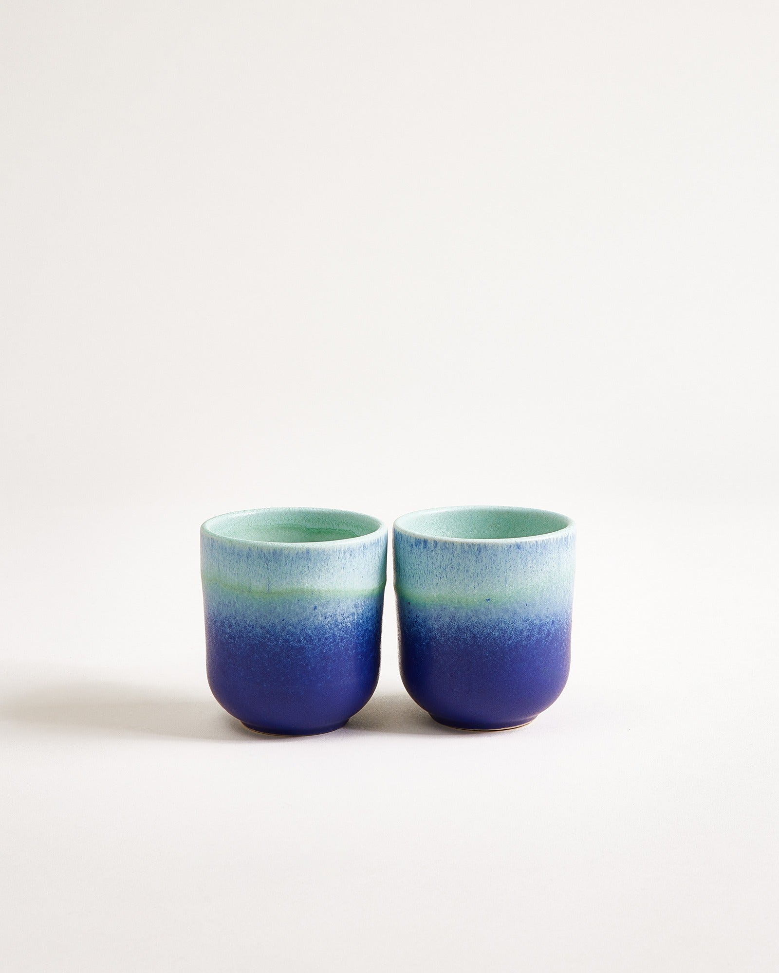 Copa Alto - Set of 2 small cups turquoise dark blue