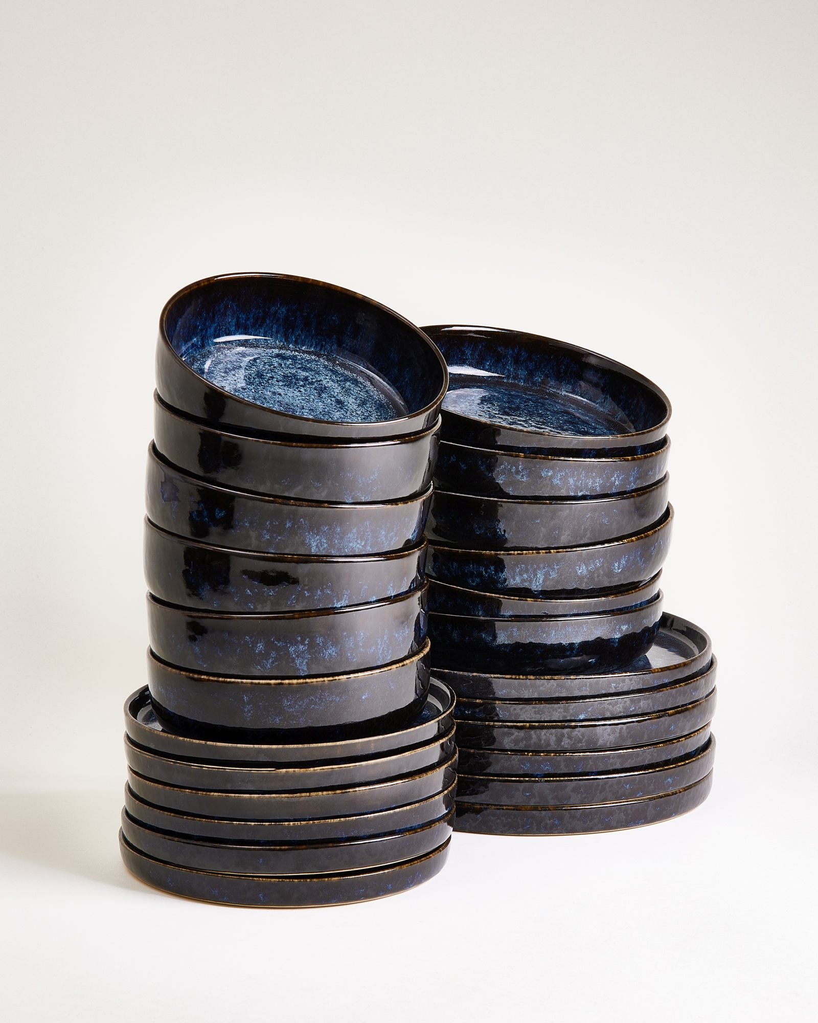 Cordoama - Service de vaisselle bleu foncé 24 pièces