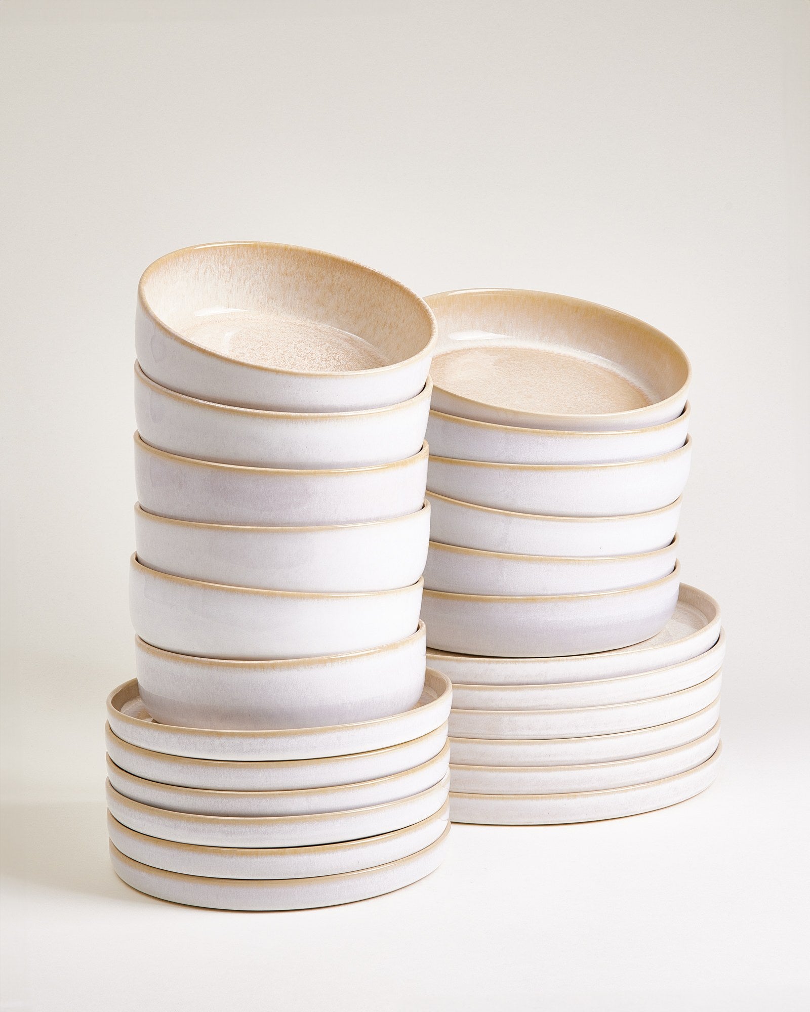 Cordoama - Service de vaisselle sable 24 pièces