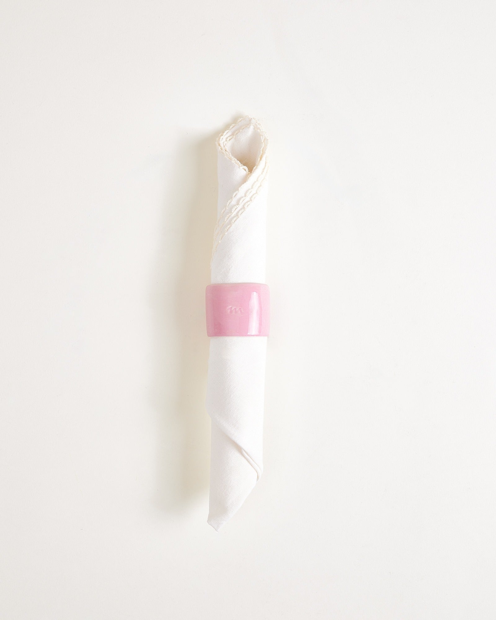 Faro - Set da 4 portatovaglioli rosa