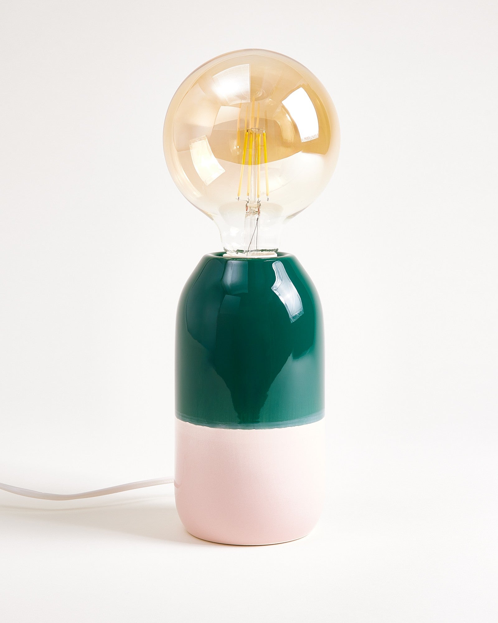 Farol lamp donkergroen rose