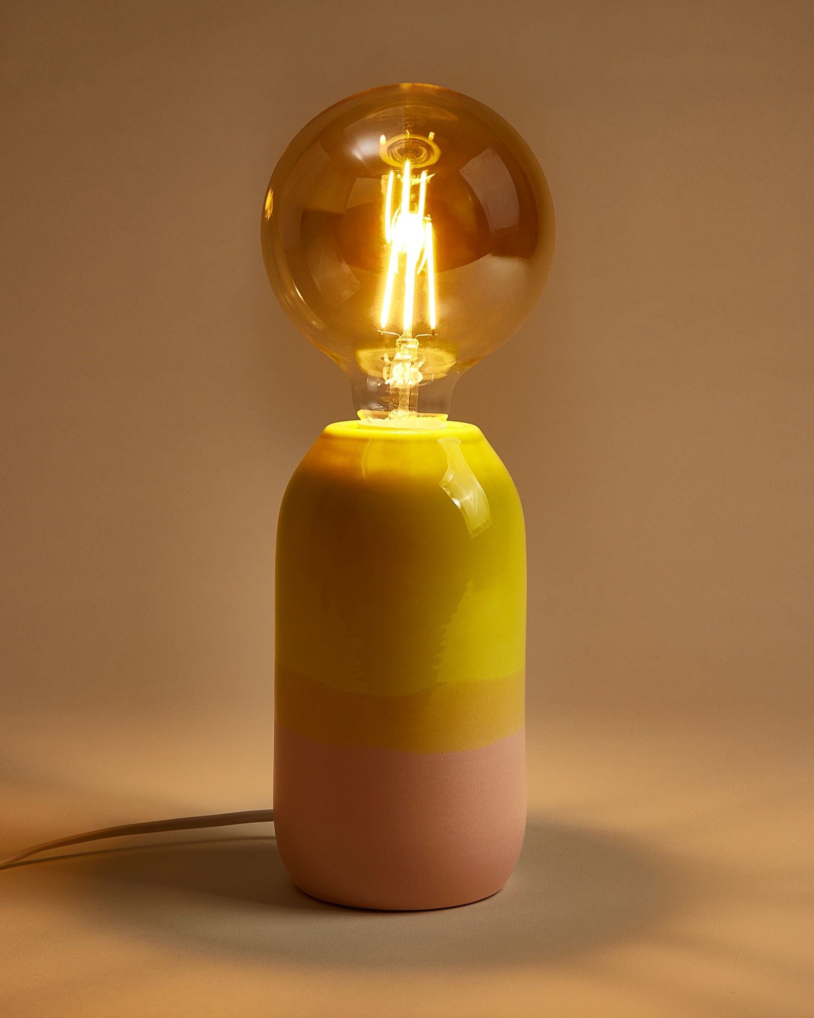 Farol lamp geel roze