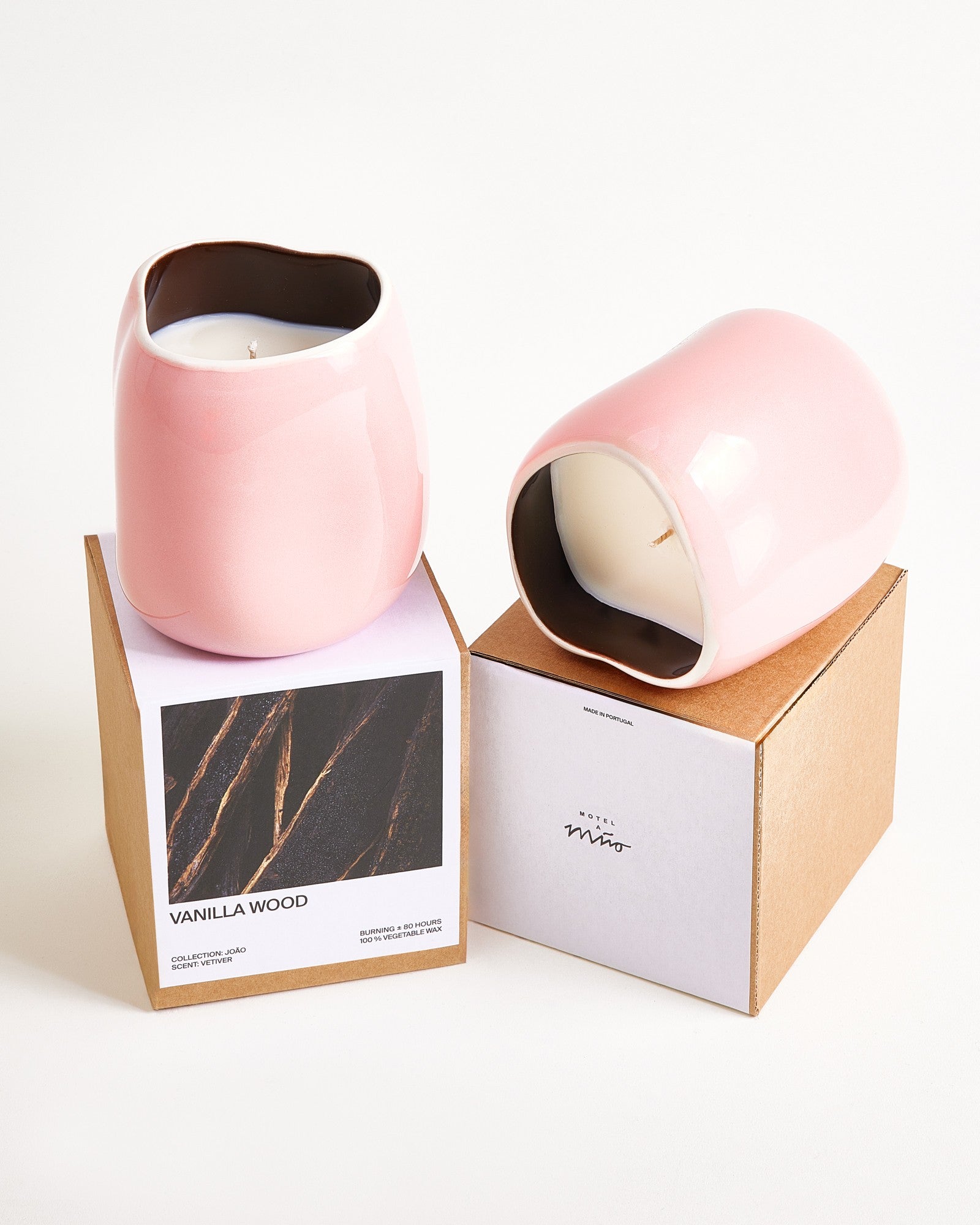 João geurkaars "Vanilla Wood" roze bruin