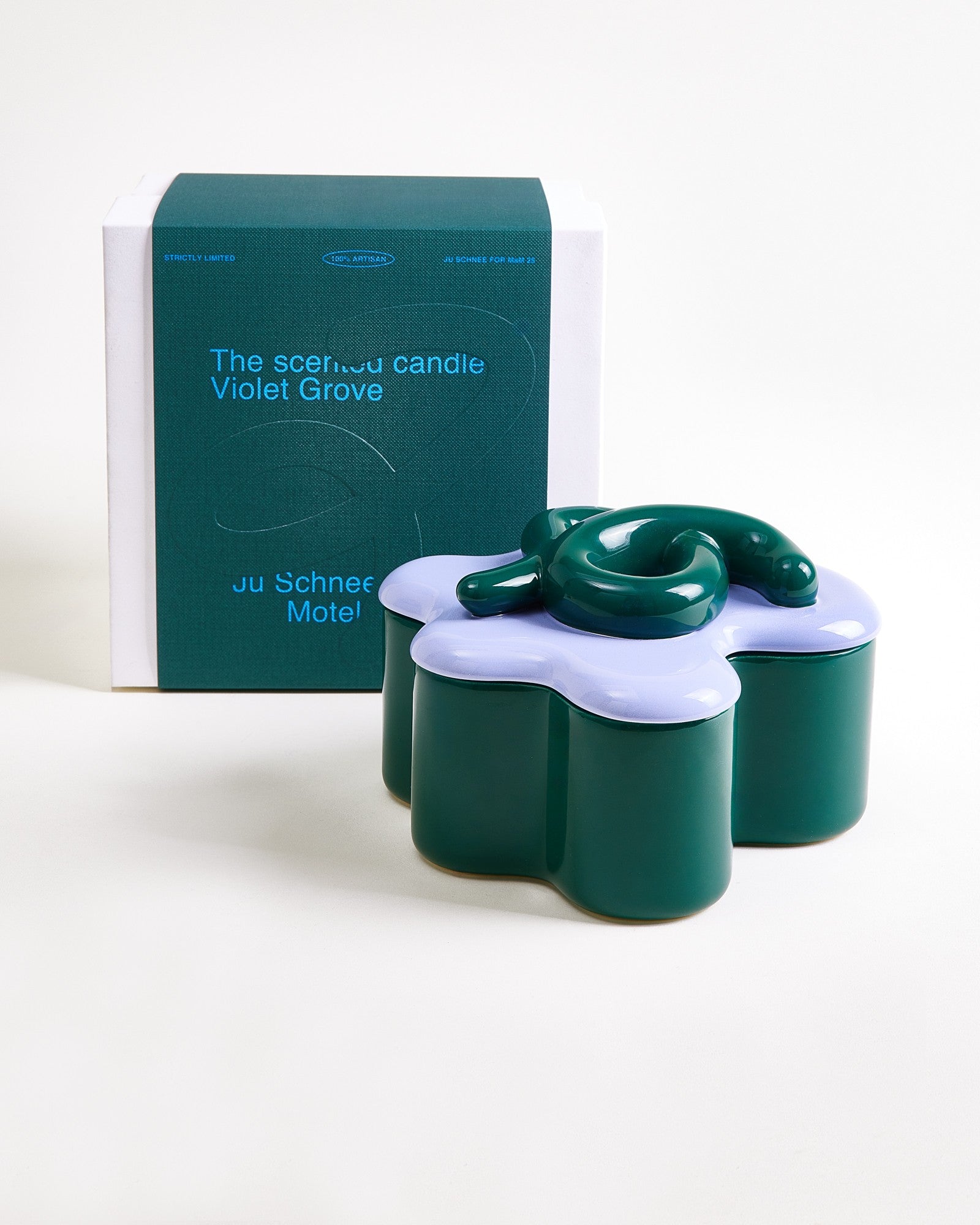 Motel a Miio x Ju Schnee Viparita geurkaars "Violet Grove" donkergroen paars