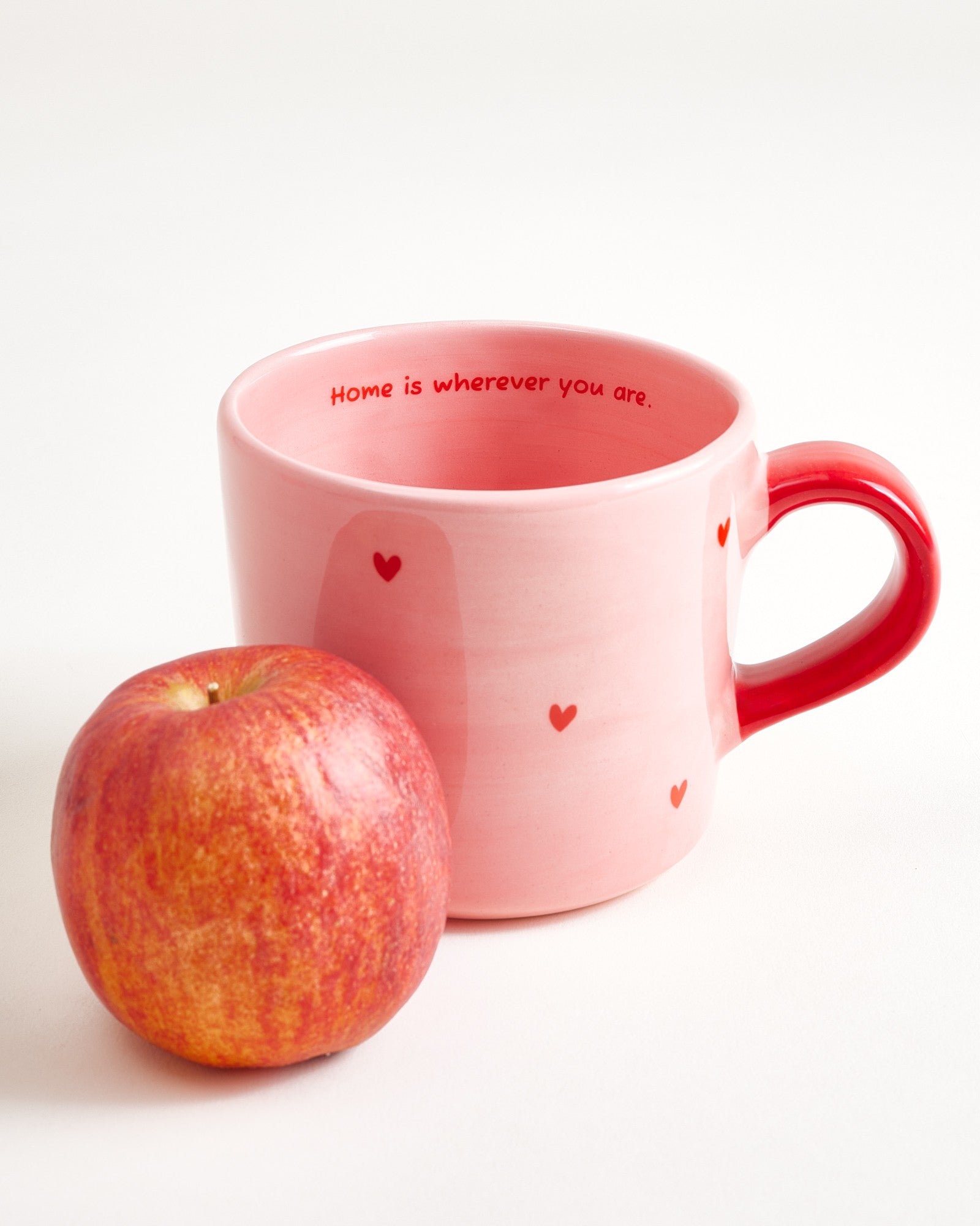 Lira - Tazza grande Home rosa e rosso
