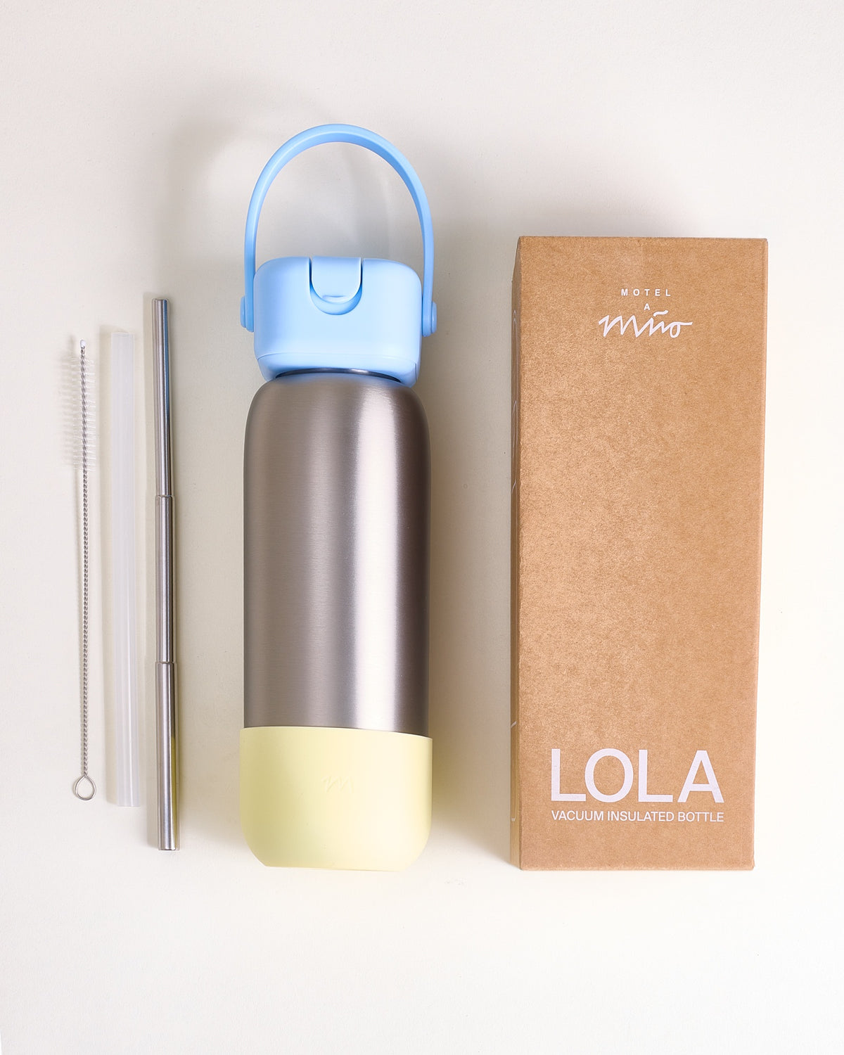 Lola - Drinkfles zilver