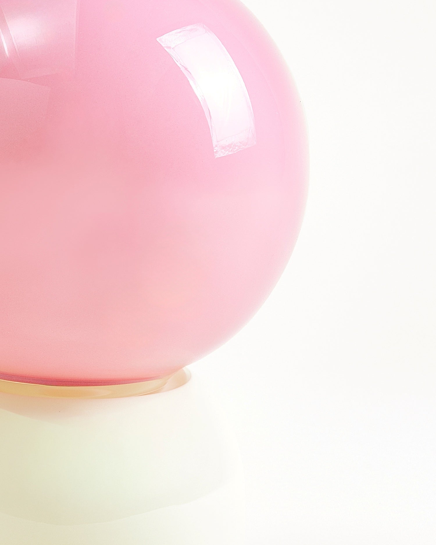 Lumo Glaslampe rosa hellgrün