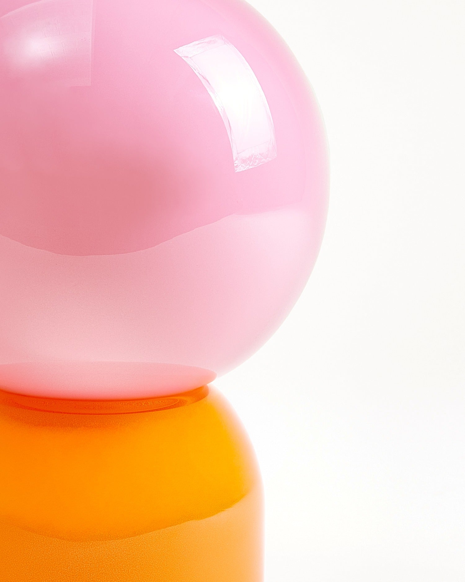 Lumo Glaslampe rosa orange