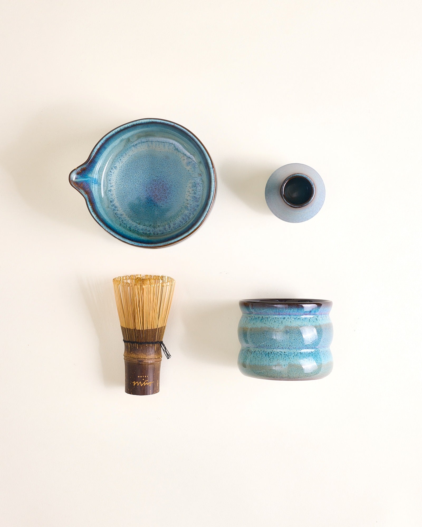 Madeira - Set Matcha Bubble 4 pezzi verde-blu