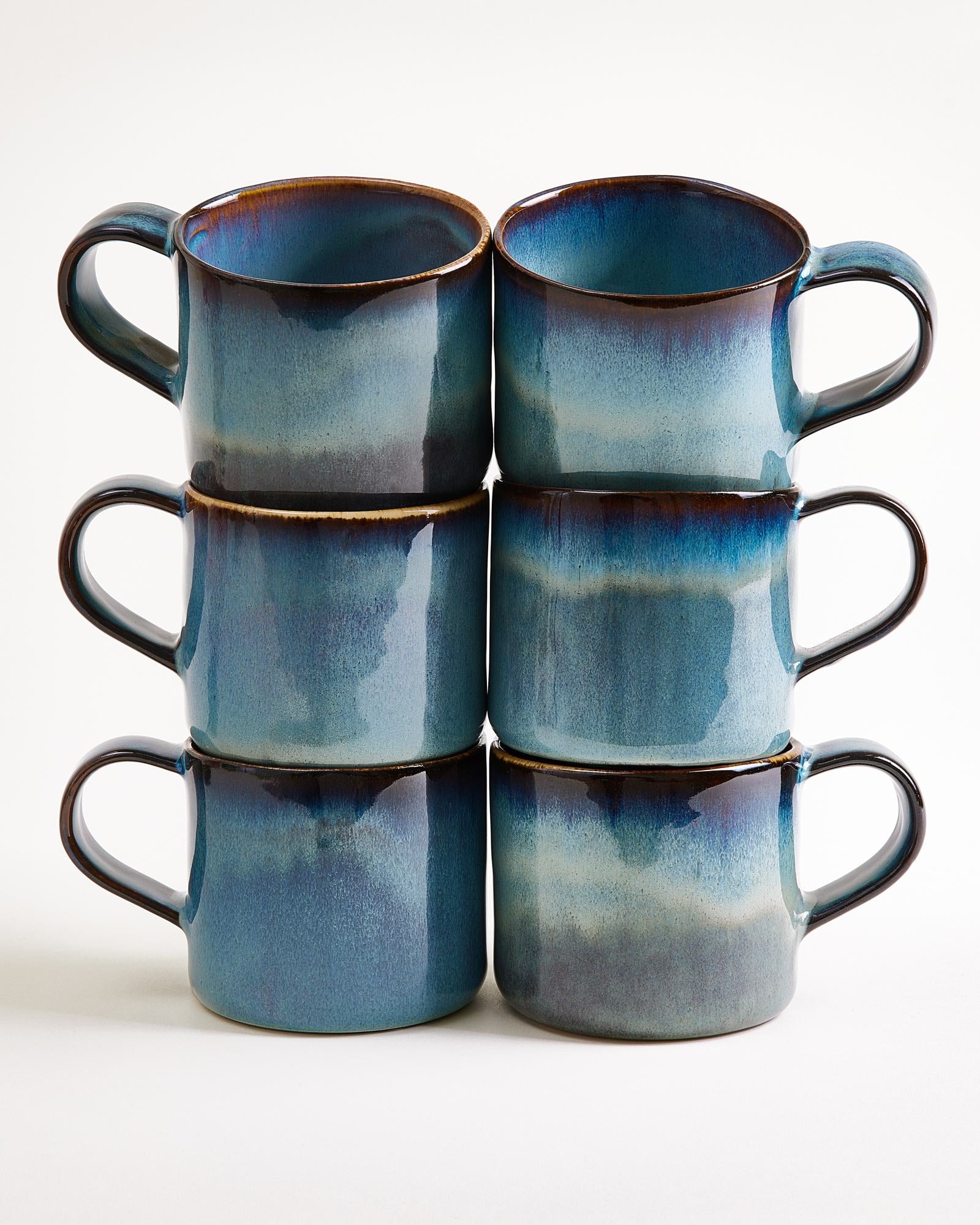 Madeira Tasse groß Nódoa grünblau 6er-Set
