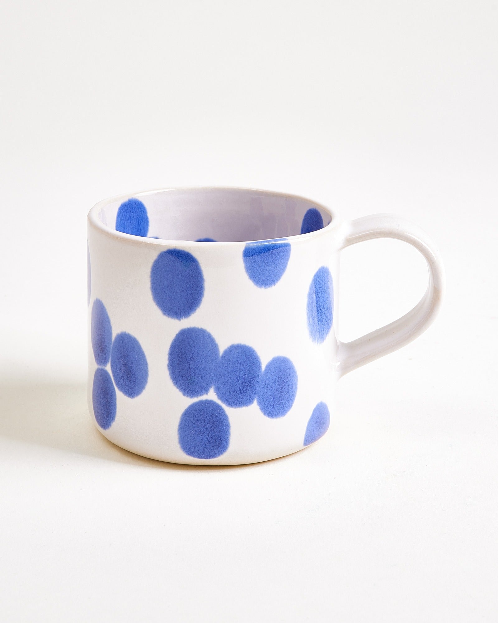 Nódoa Tasse groß gepunktet blau