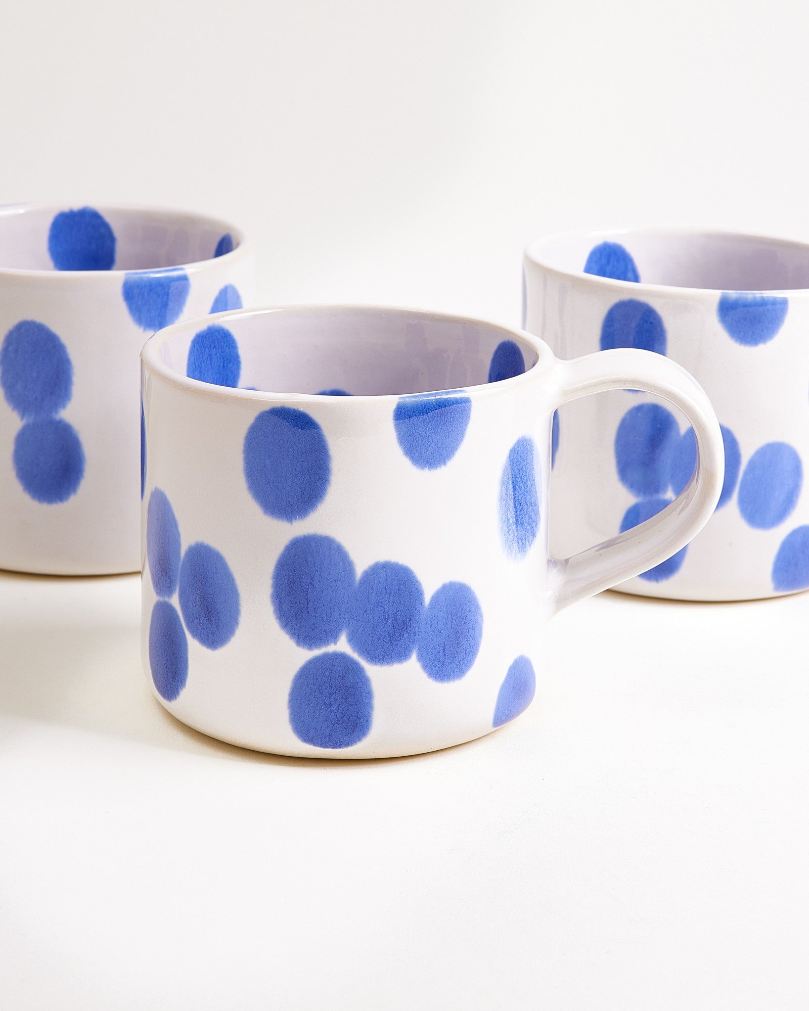 Nódoa Tasse groß gepunktet blau