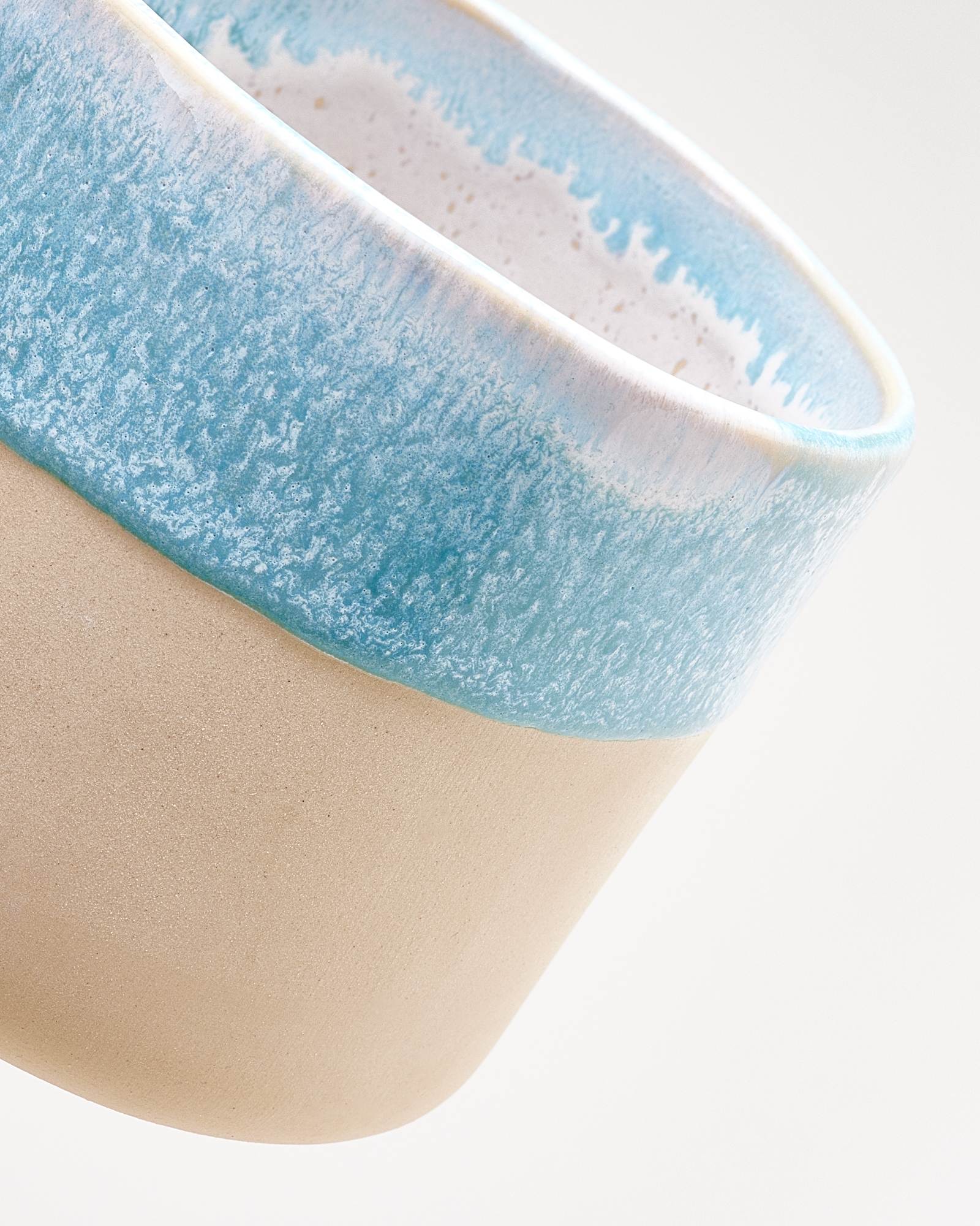 Nódoa Tasse groß dipped hellblau