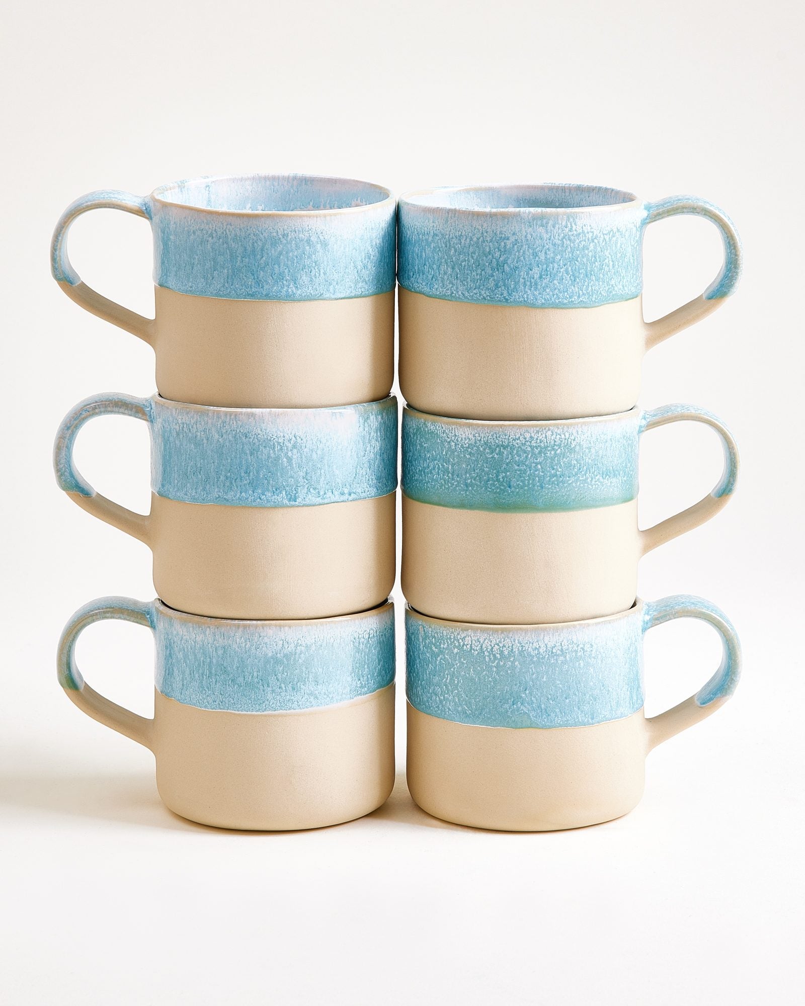 Nódoa - Set of 6 Mugs Blue dipped