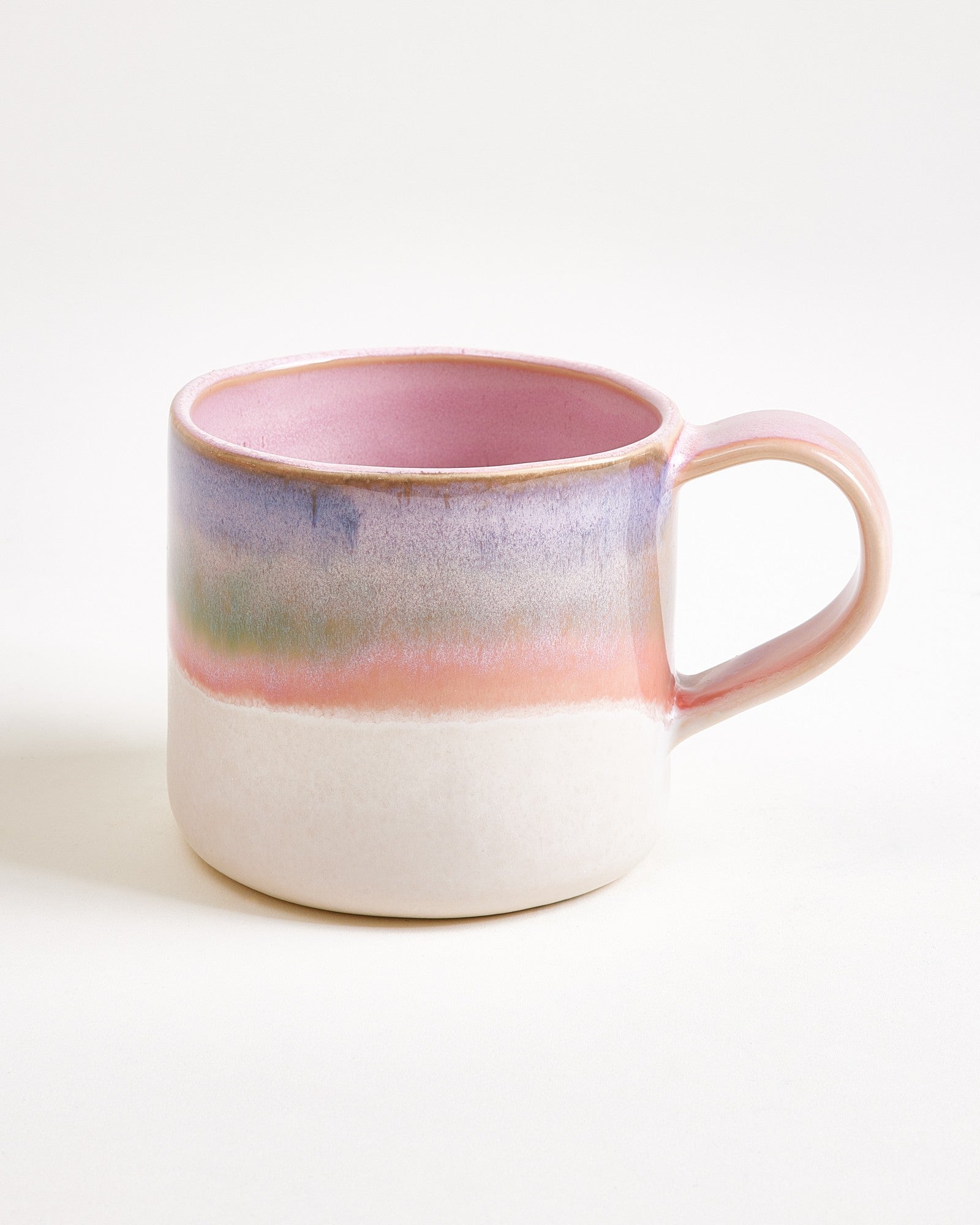 Nódoa Tasse groß dipped rosa blau