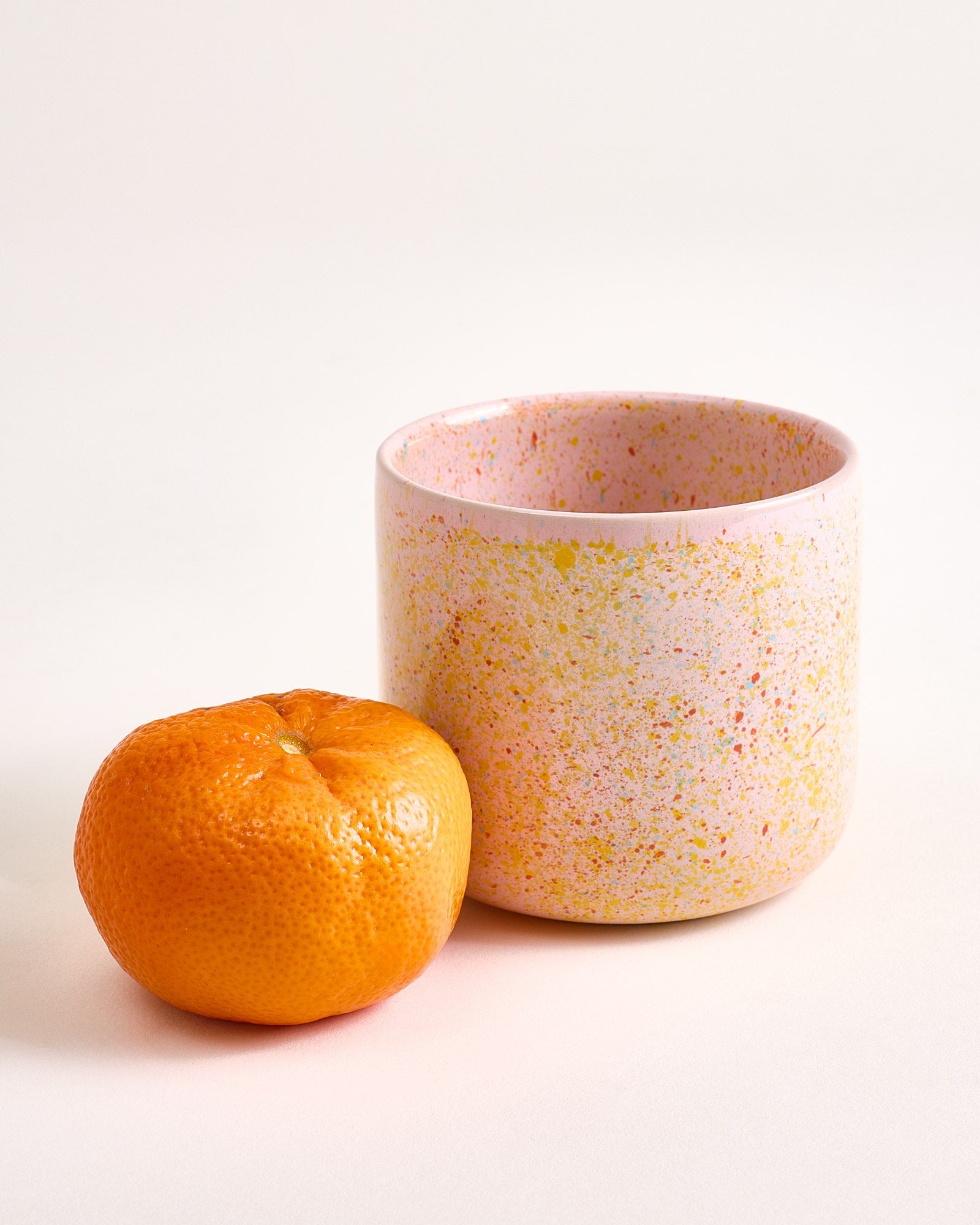 Nódoa - Set of 4 Cups large pink speckled