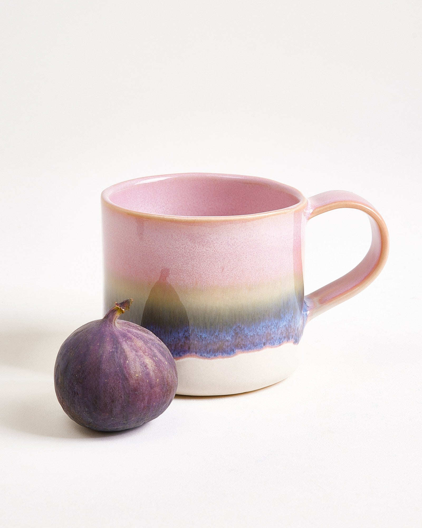 Nódoa- Set of 4 Mugs Pink Green dipped