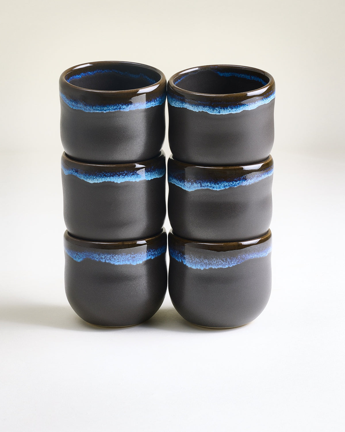 Nola - Large cup dark blue Set of 6