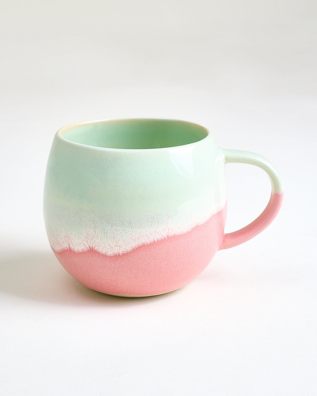 Nola - Large mug lime pink