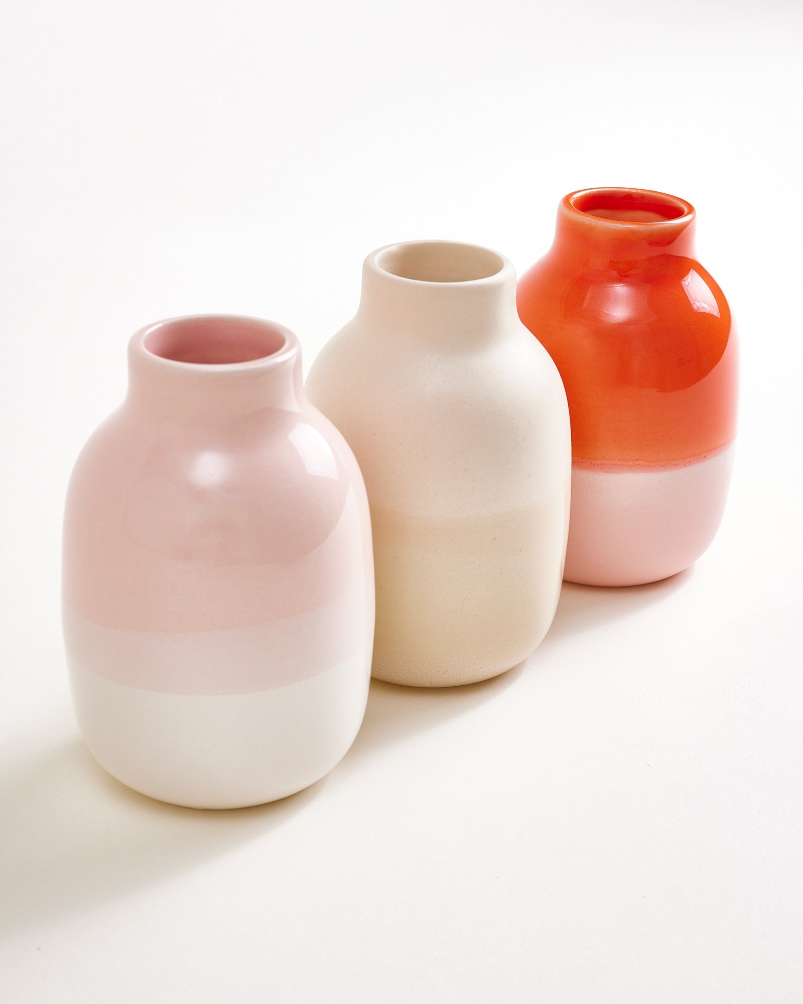 Nuno - Set da 3 vasi S rosa sabbia e corallo