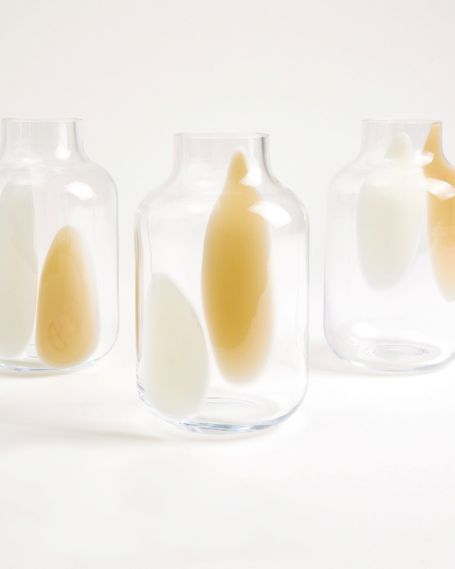 Nuno glass vase M - sand drops