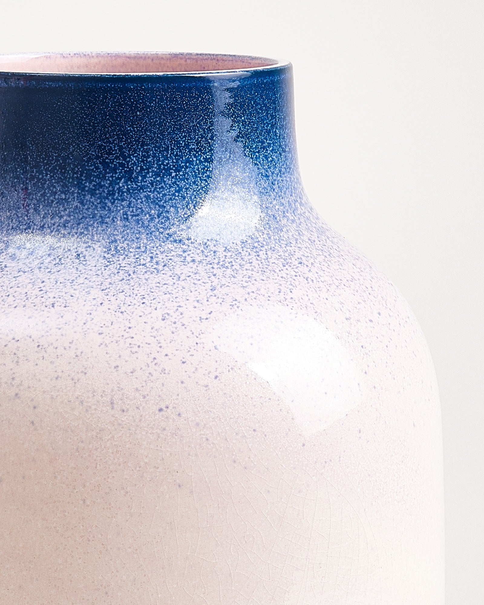 Nuno - Vaso L maculato blu rosa
