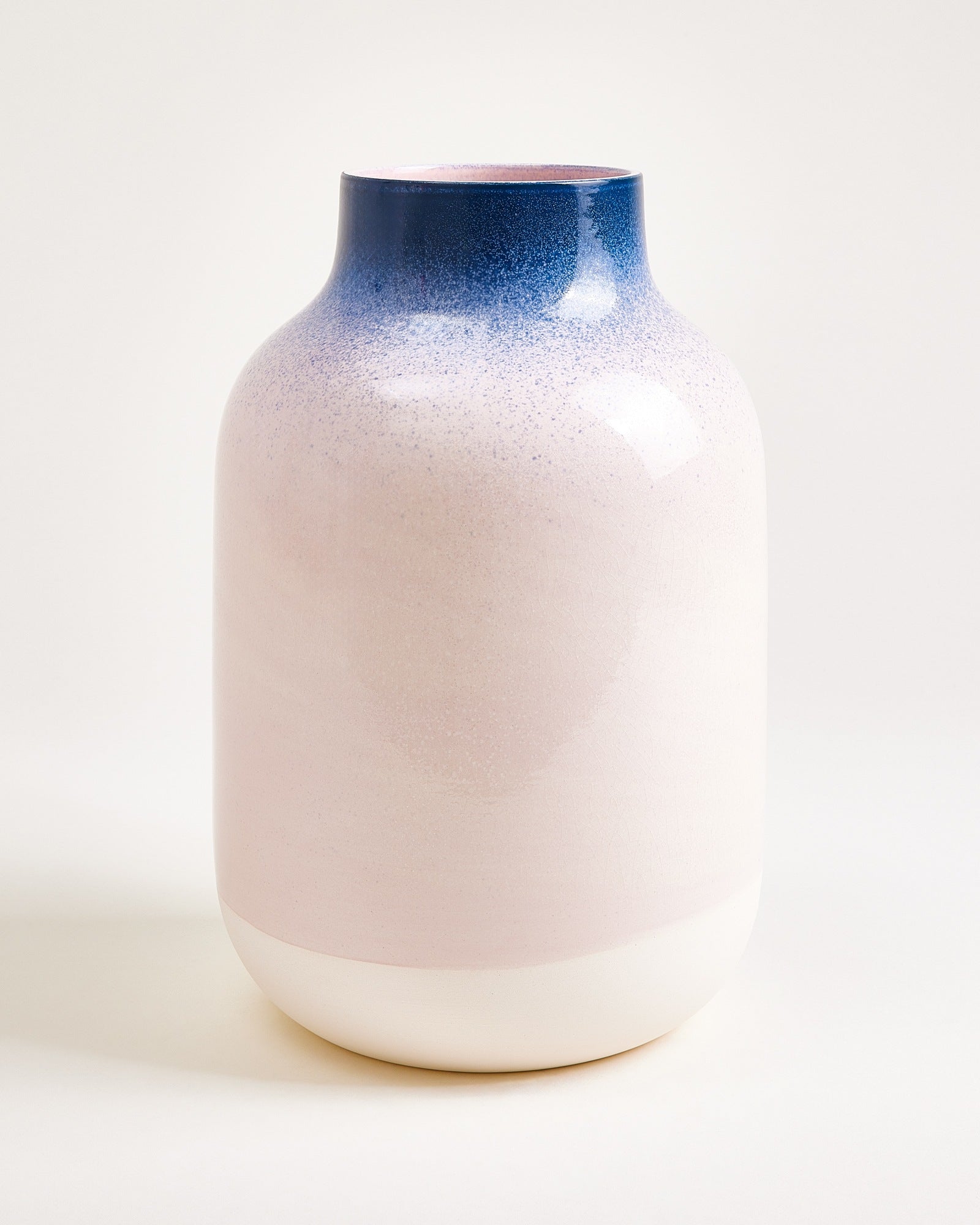 Nuno - Vaso L maculato blu rosa