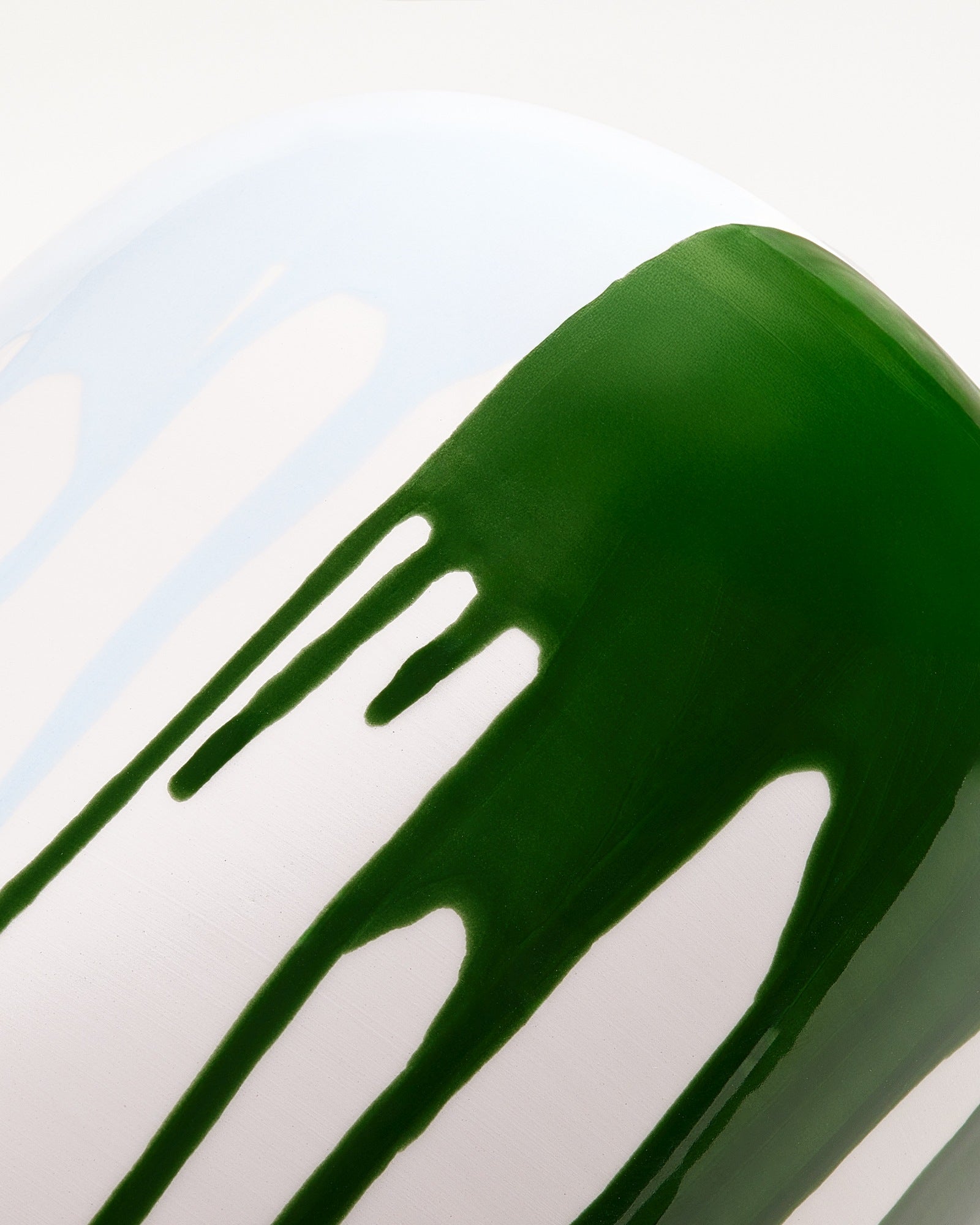 Nuno - Vaso L drip verde scuro azzurro