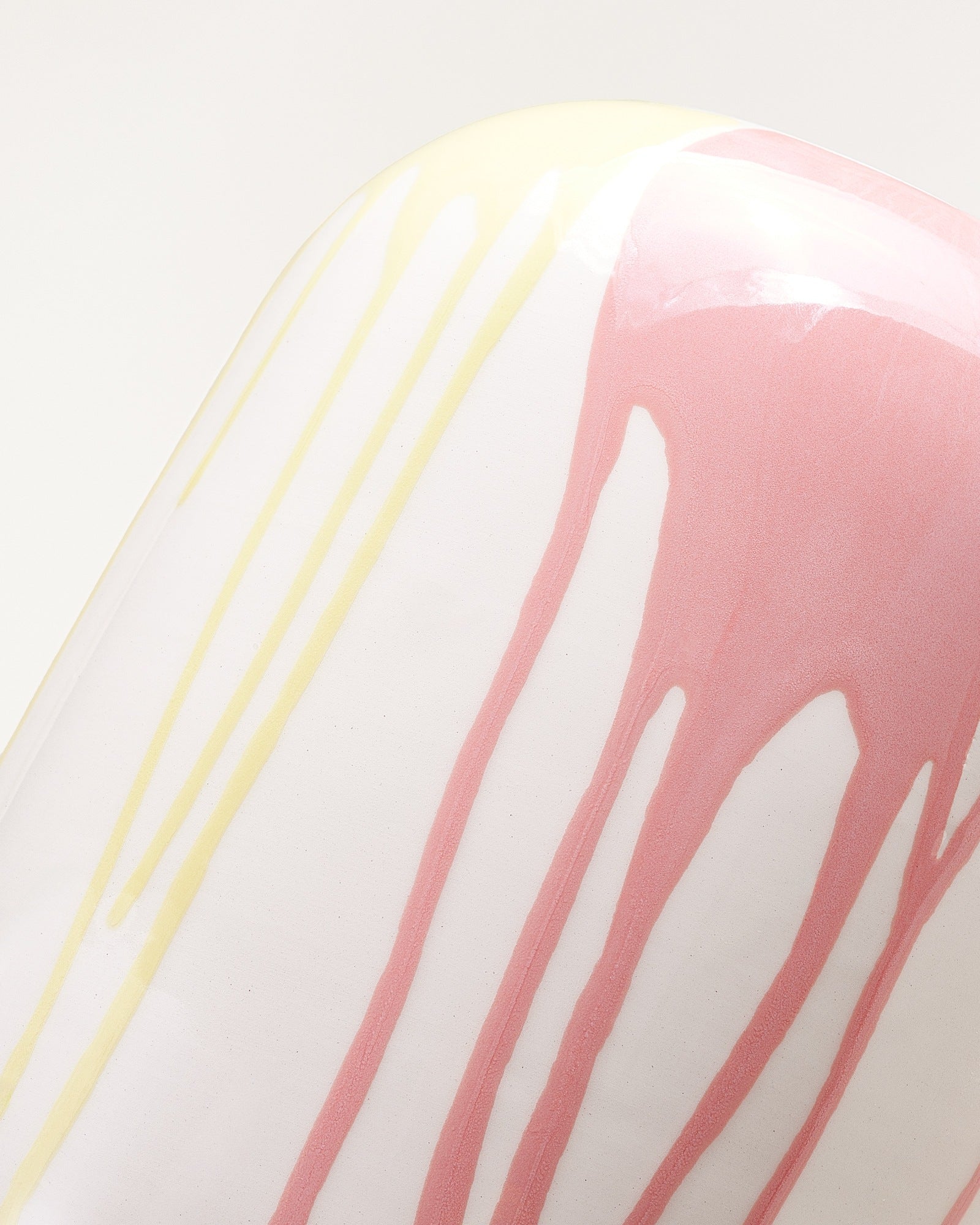 Nuno - Vaso M drip giallo rosa