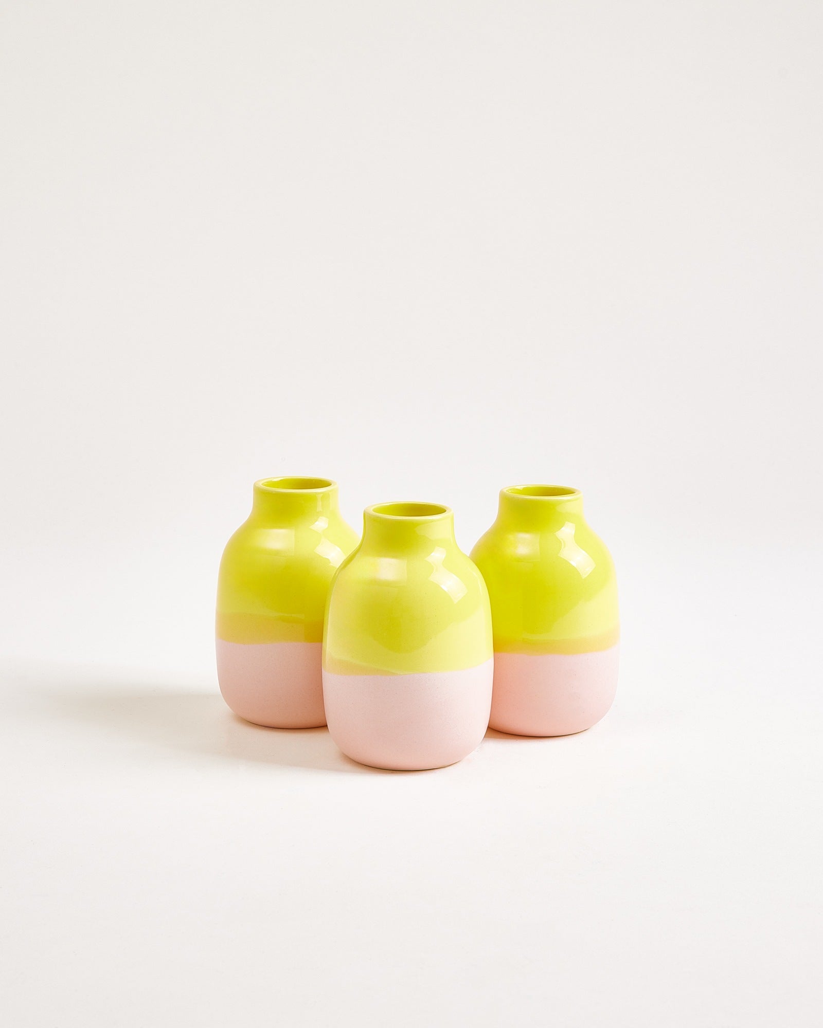 Nuno vase S - yellow rose