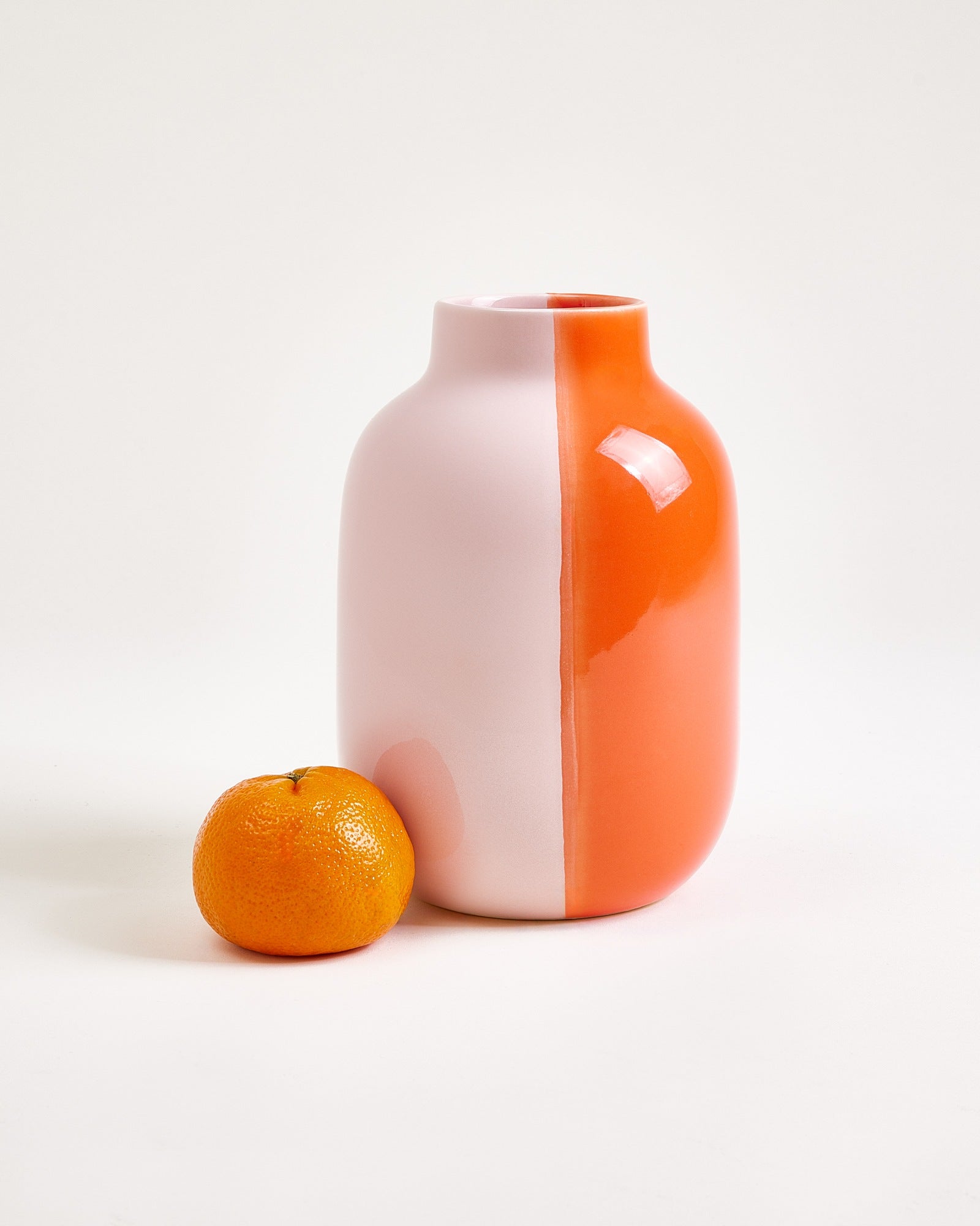Nuno - Vaso M metà corallo e rosé