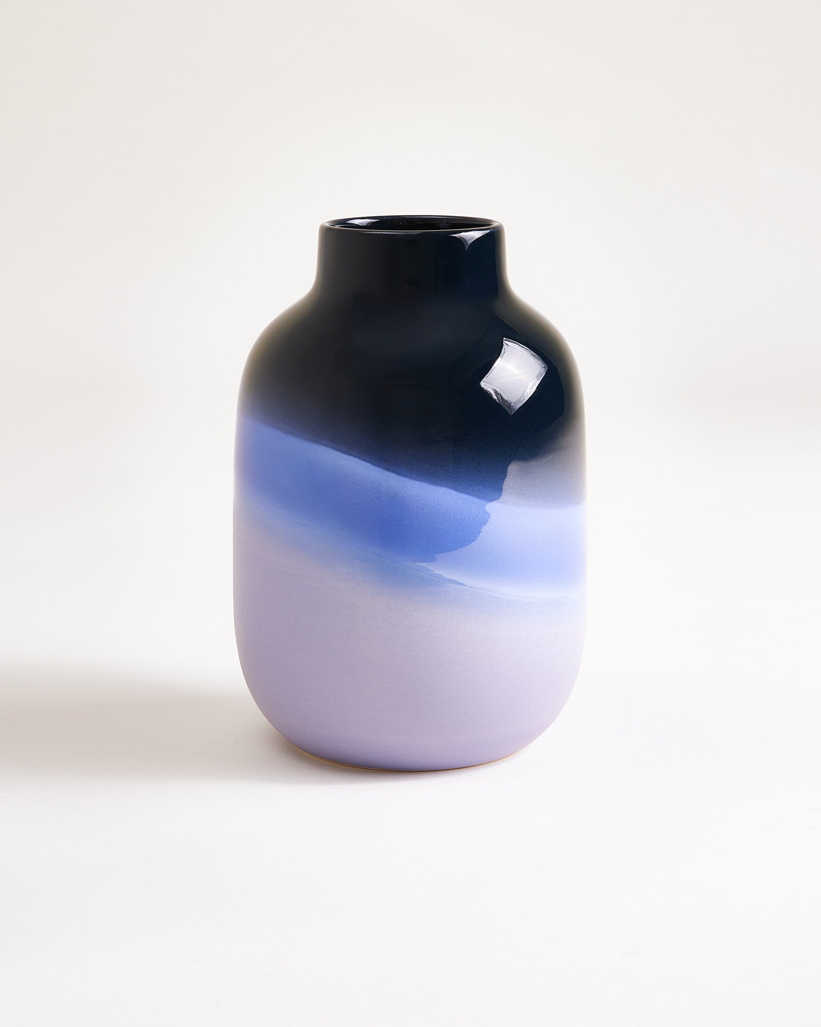 Nuno Vase M dunkelblau blau