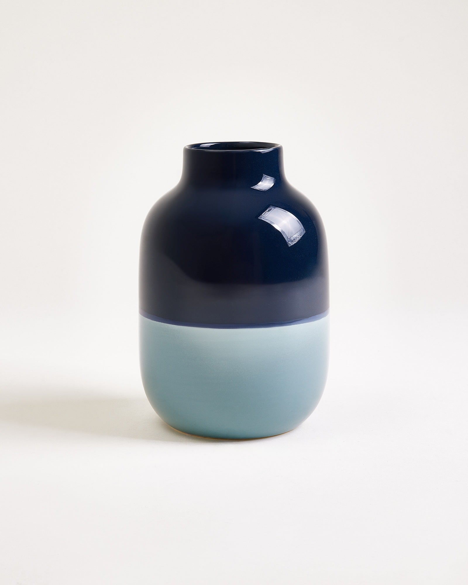 Nuno - Vaso M blu navy e azzurro