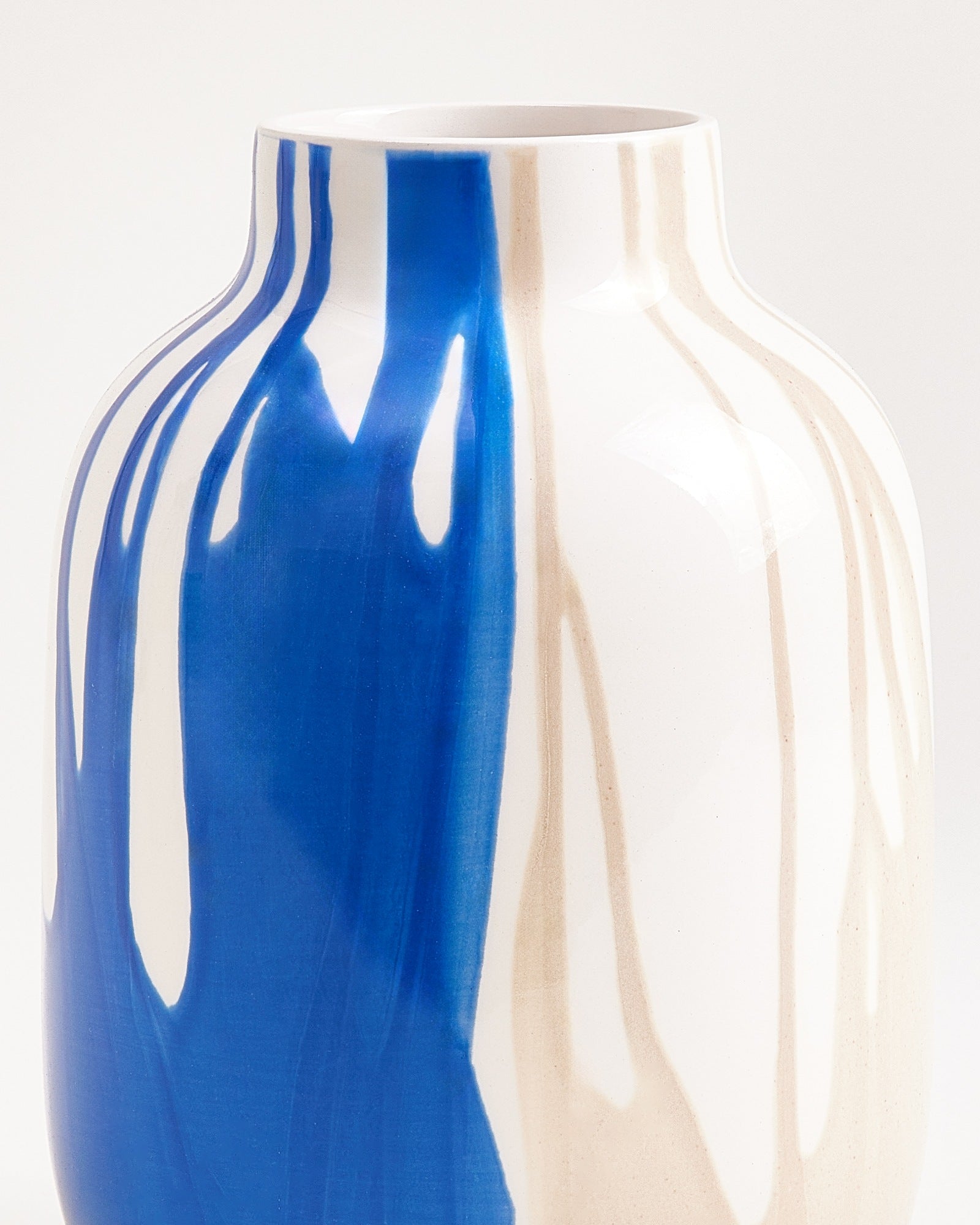 Nuno - Vaso M drip blu sabbia