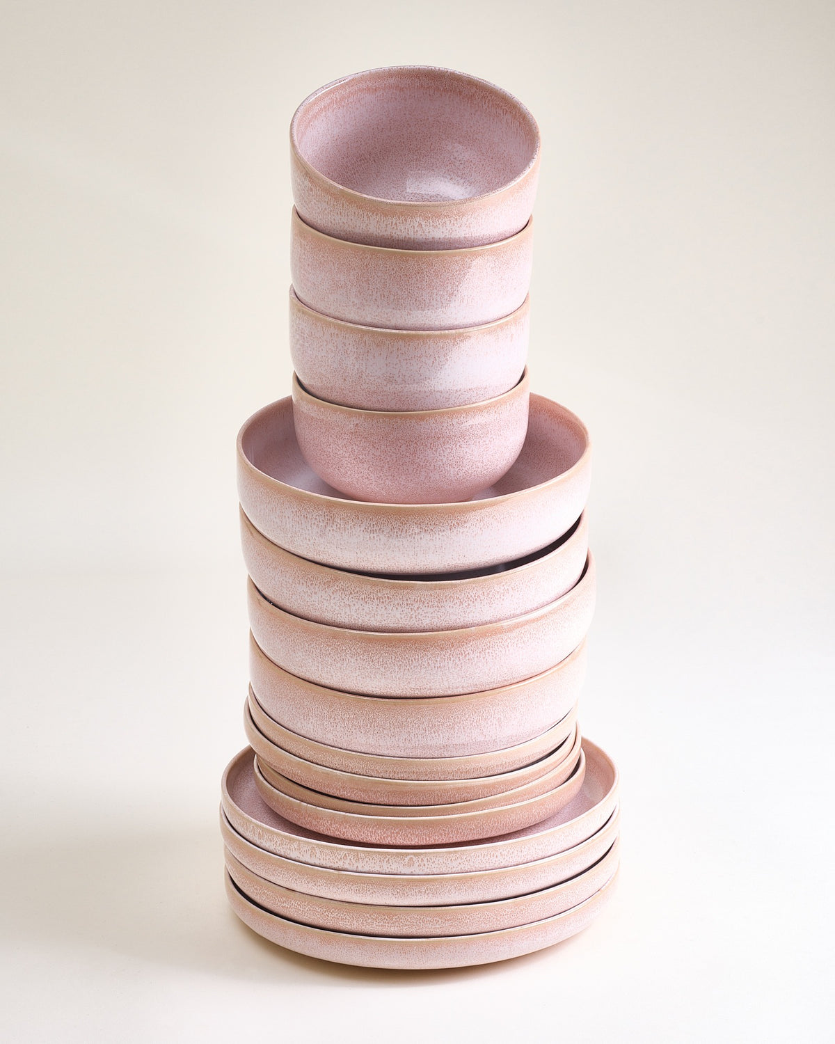 Orla - Tableware set modern rosé 16 pieces