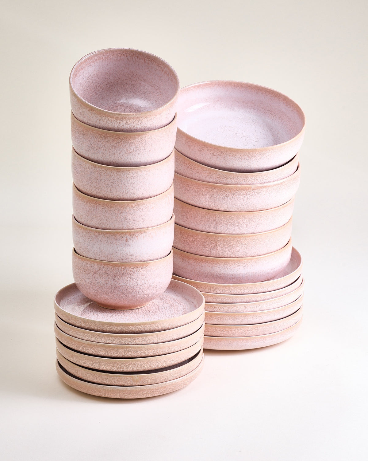 Orla Geschirr-Set modern rosé 24-teilig