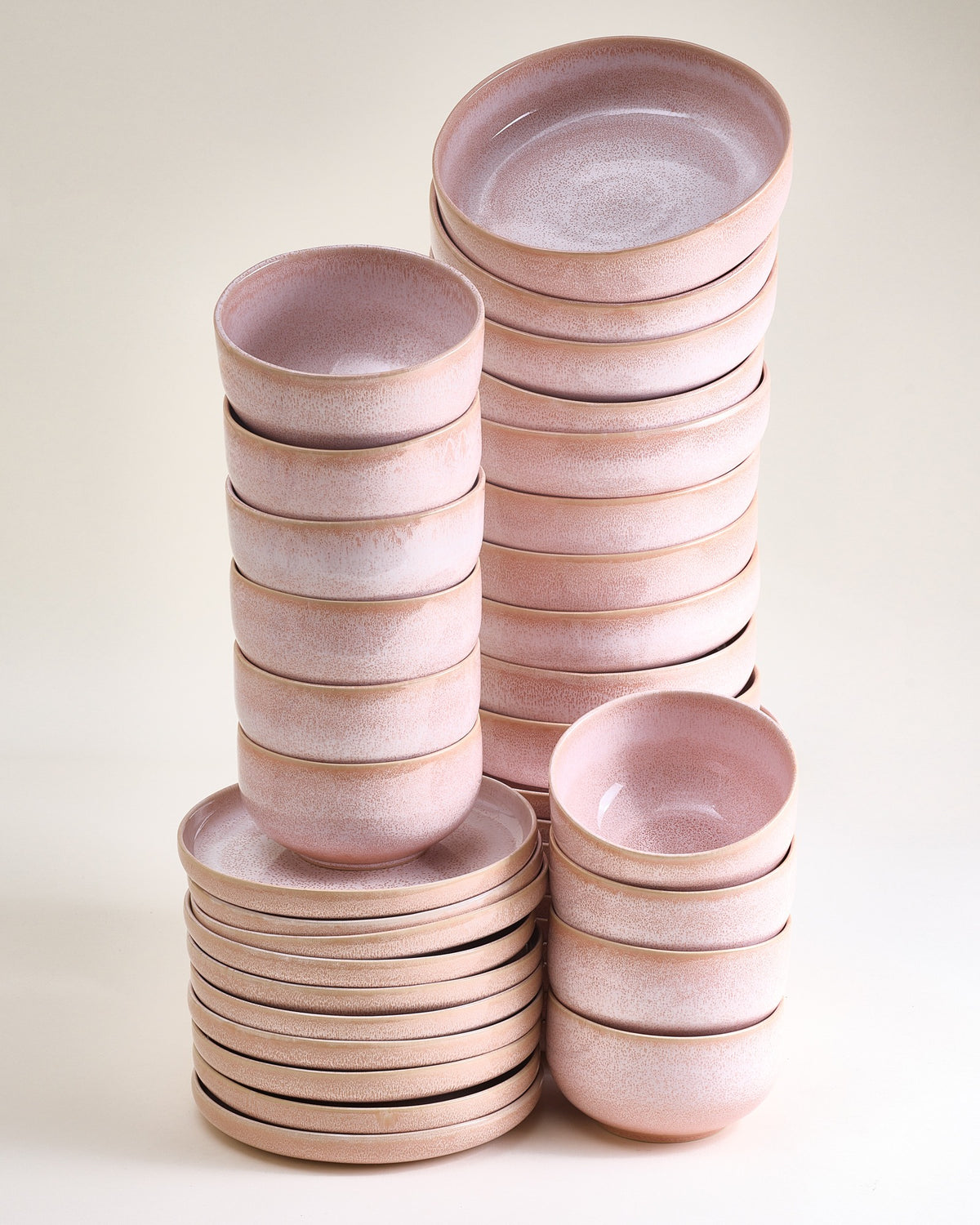 Orla Geschirr-Set modern rosé 40-teilig